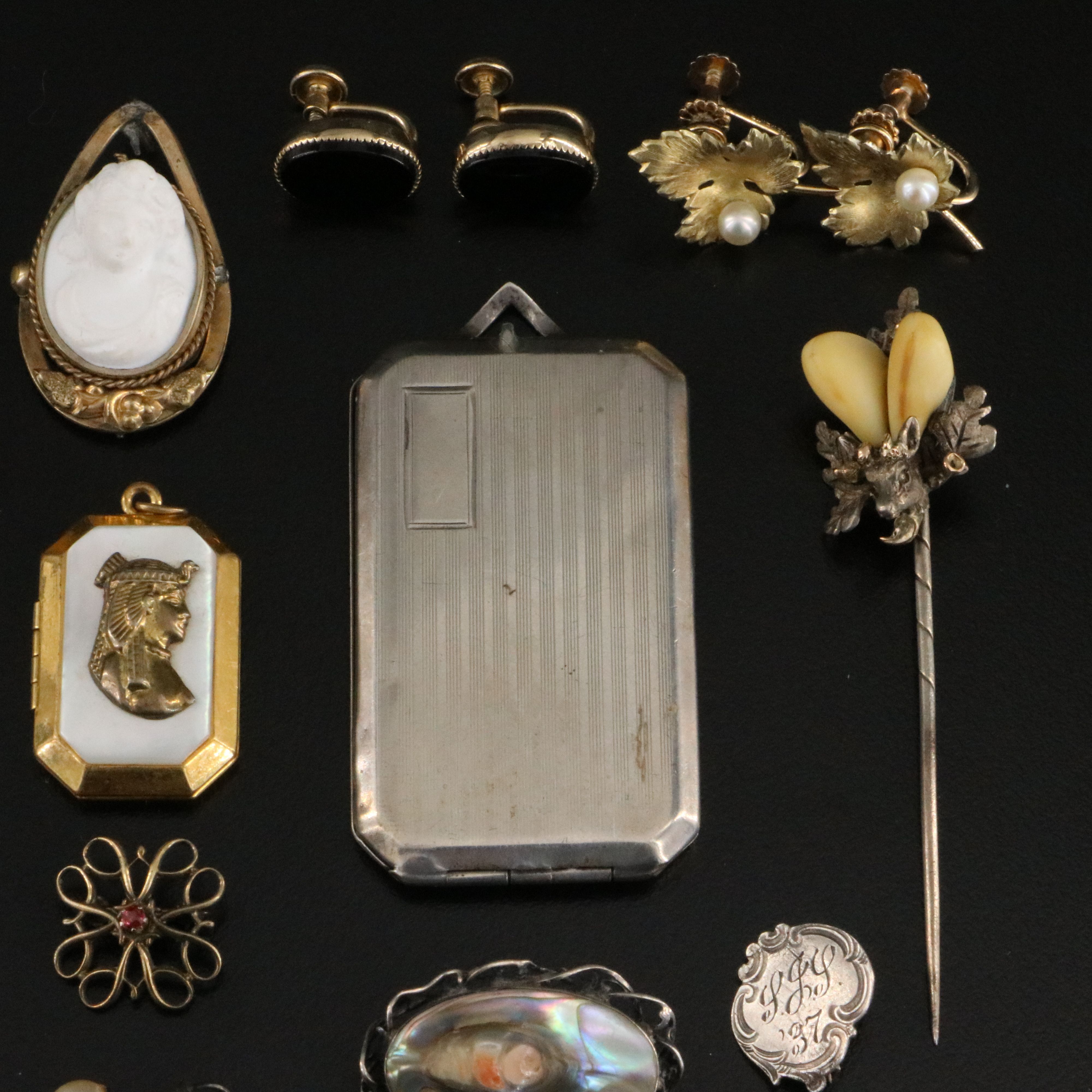 Victorian, Art Noveau and Egyptian Revival ft. in Antique Jewelry