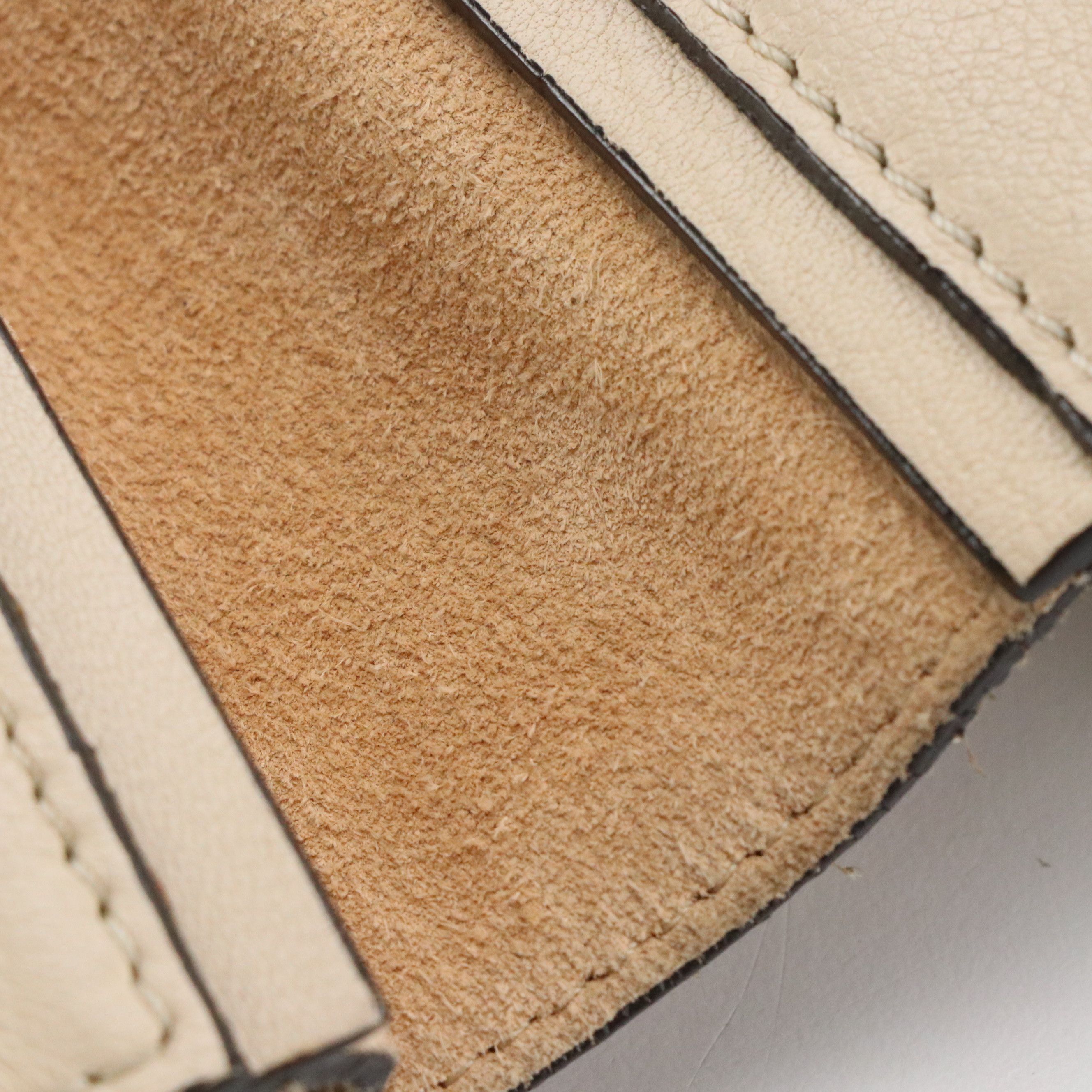 Chloé Milo Shopper Tote Bag in Beige Leather and Suede