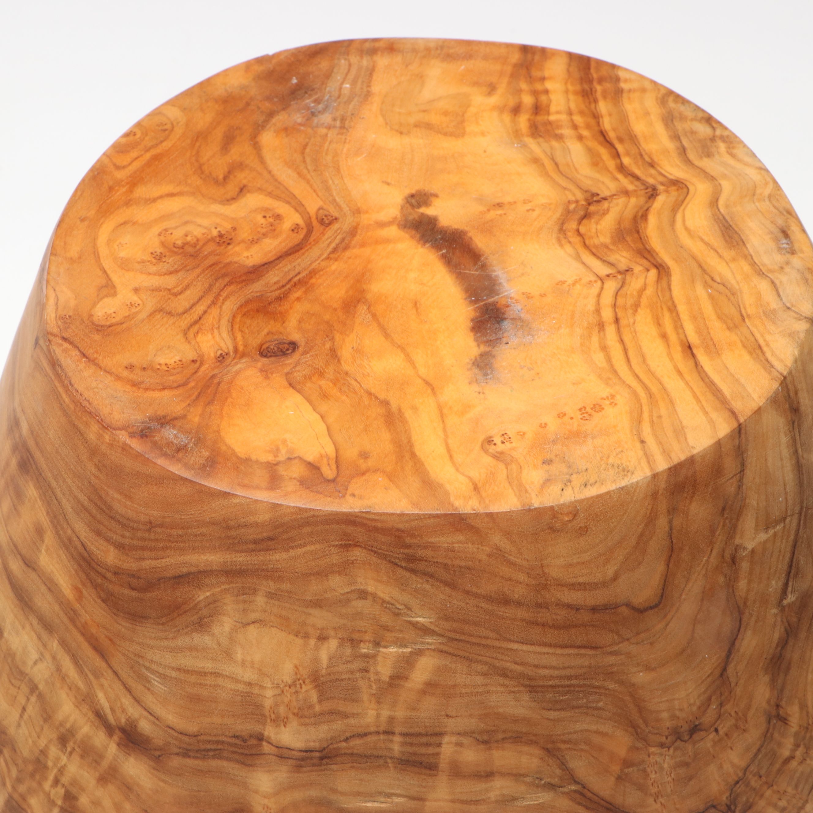 Freeform Burlwood Carved Bowls and Box