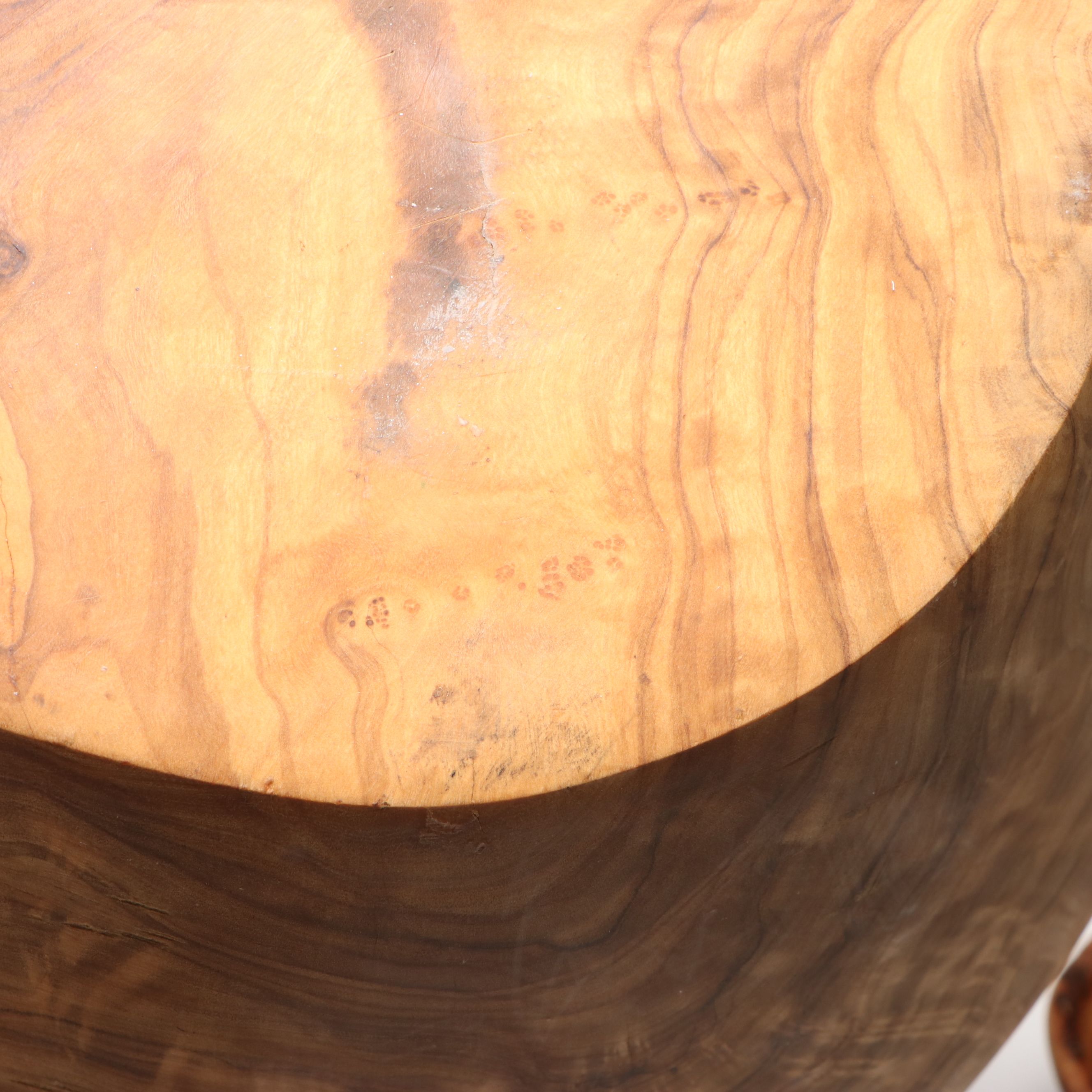 Freeform Burlwood Carved Bowls and Box