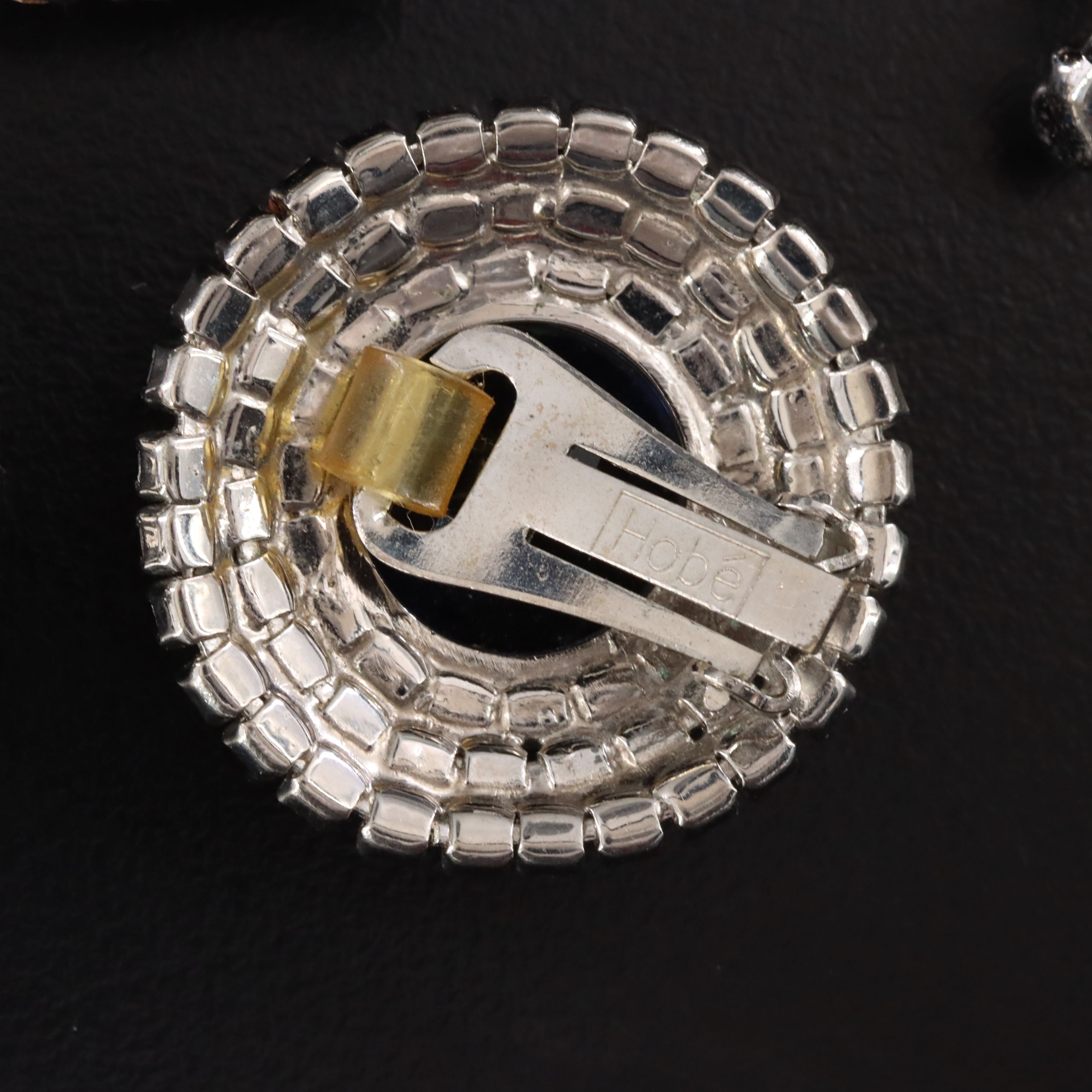 Vintage Rhinestone, Crystal & Glass Hobé Earrings with Heart & Floral Necklaces