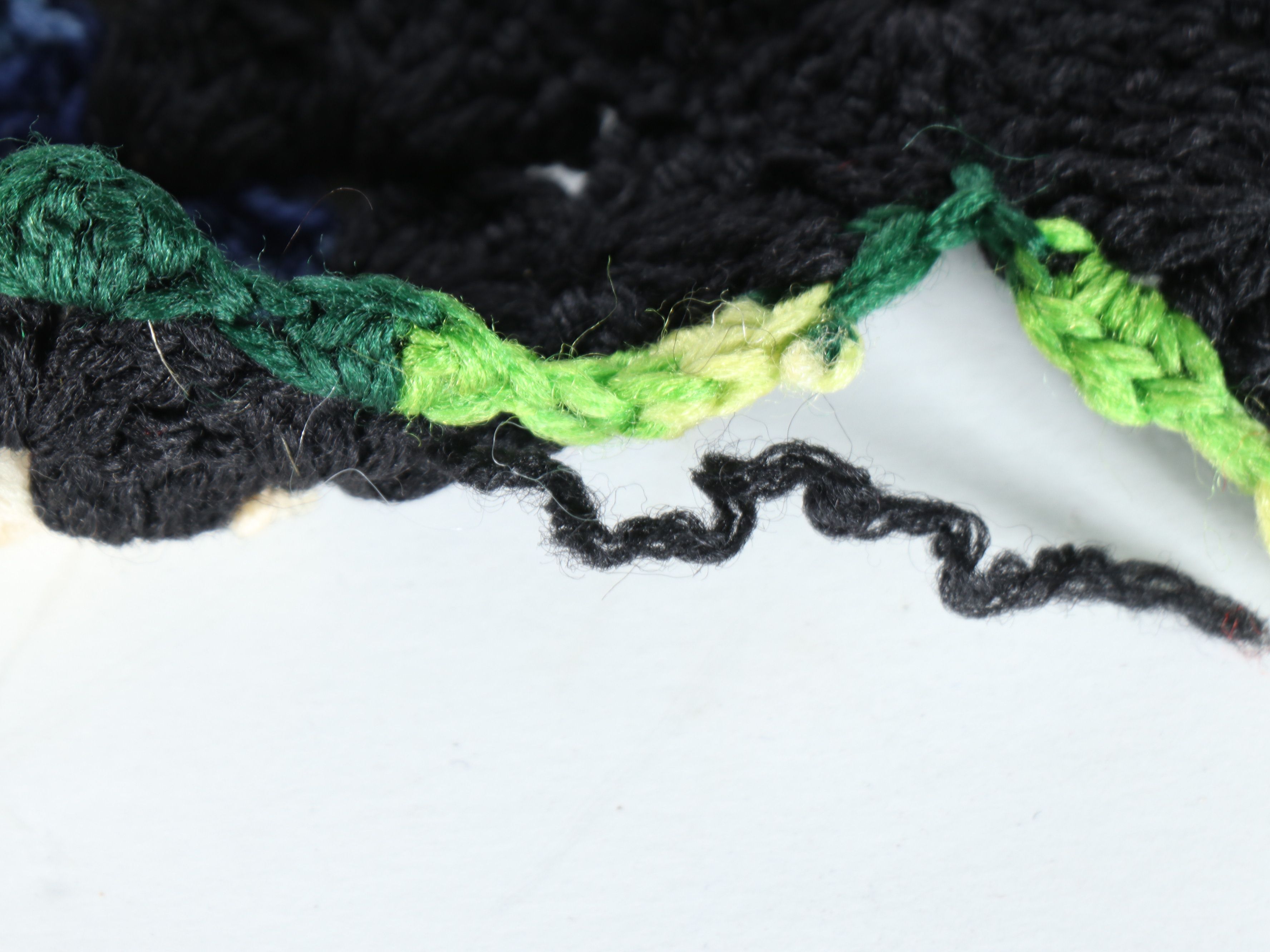 Crocheted Granny Square Afghan Blanket