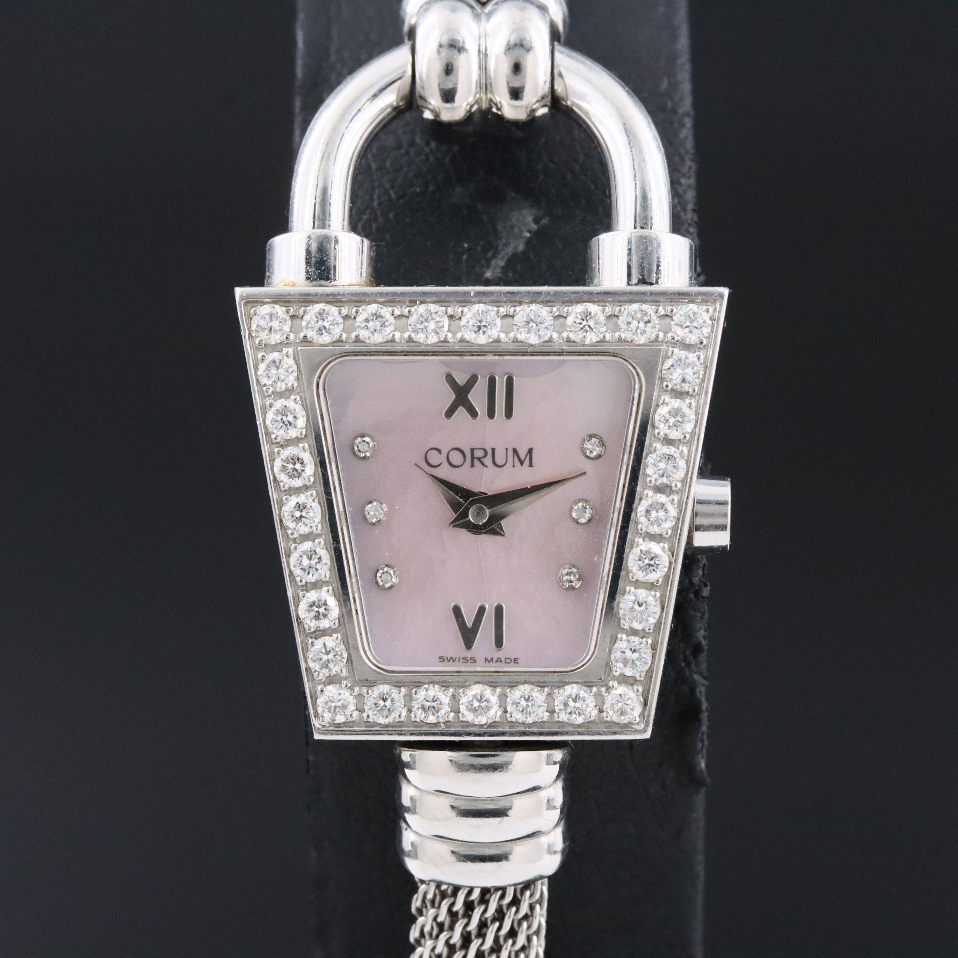 Corum Trapeze Diamond and Stainless Steel Watch