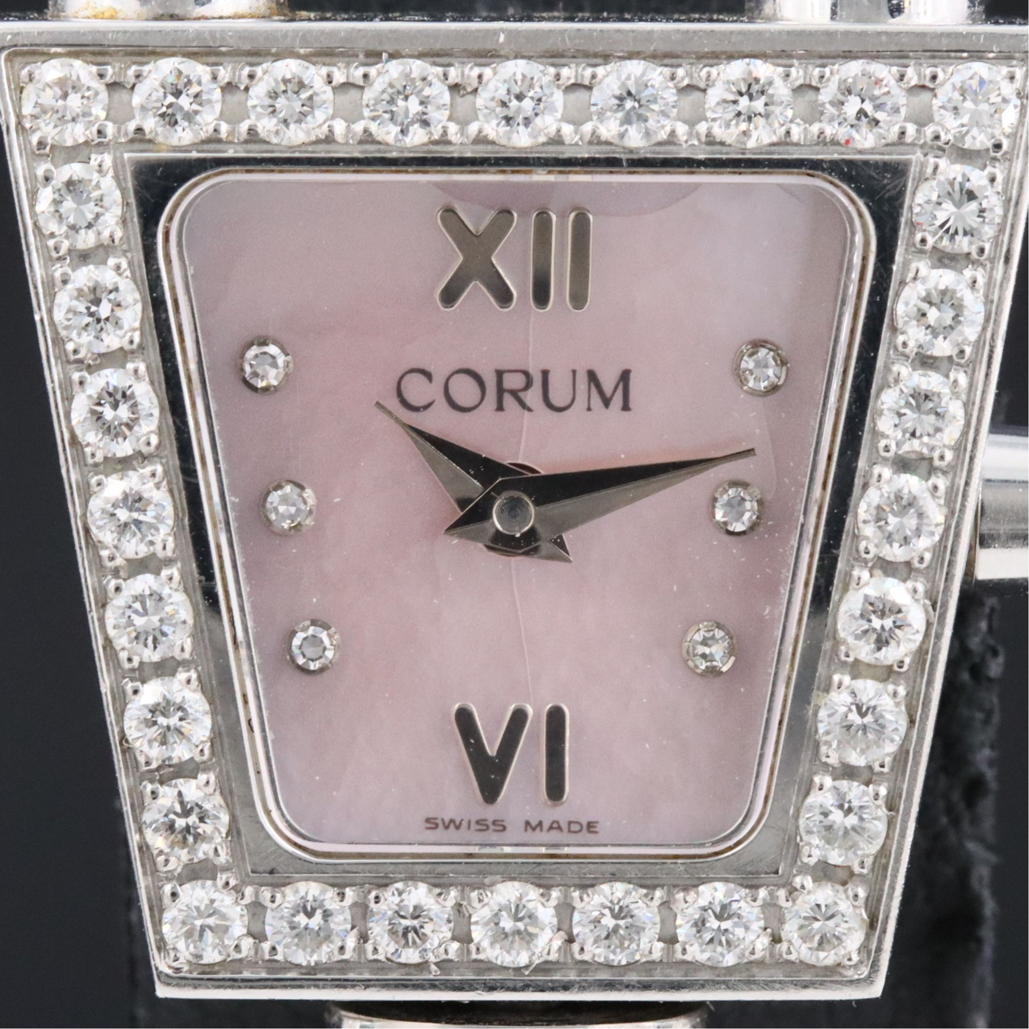 Corum Trapeze Diamond and Stainless Steel Watch