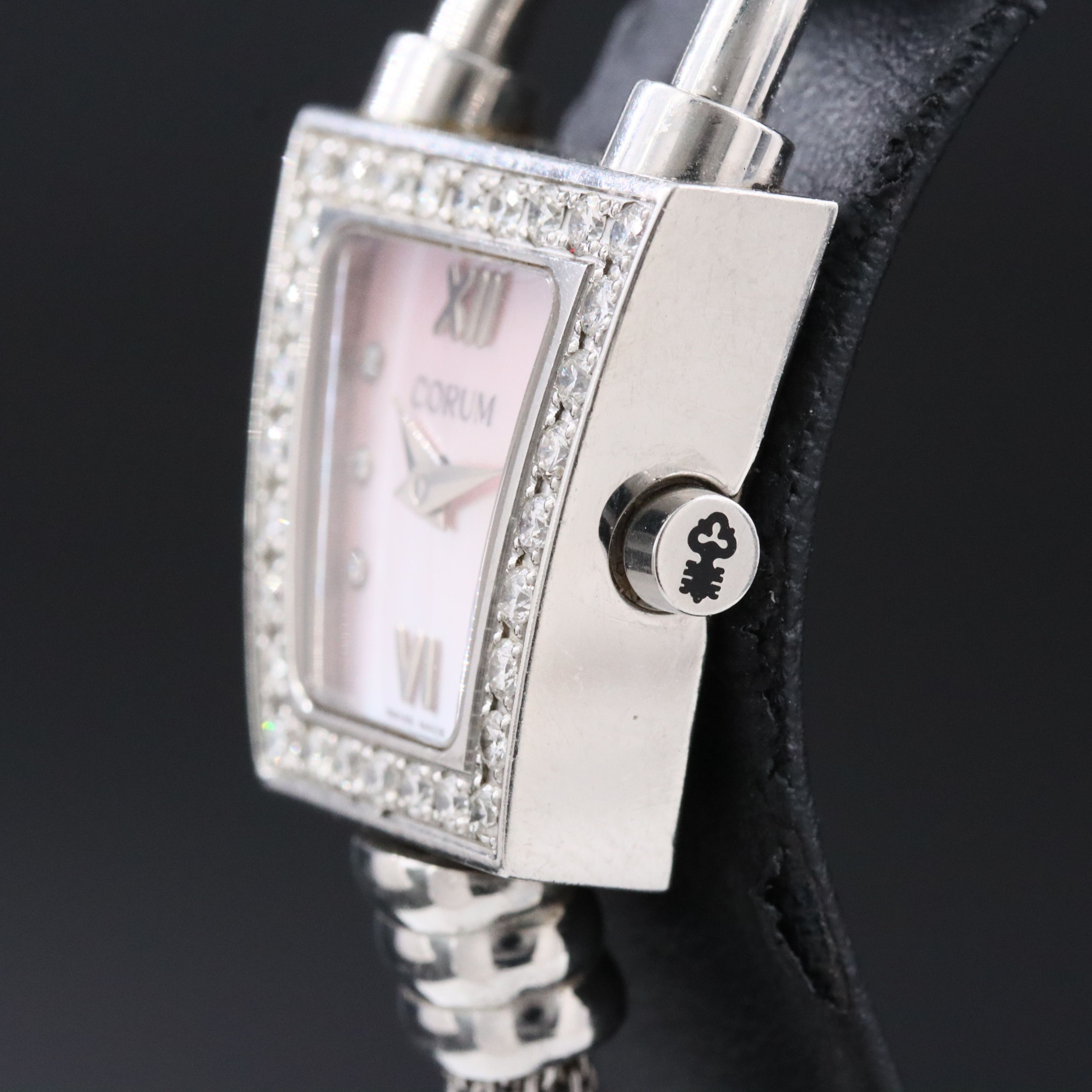 Corum Trapeze Diamond and Stainless Steel Watch