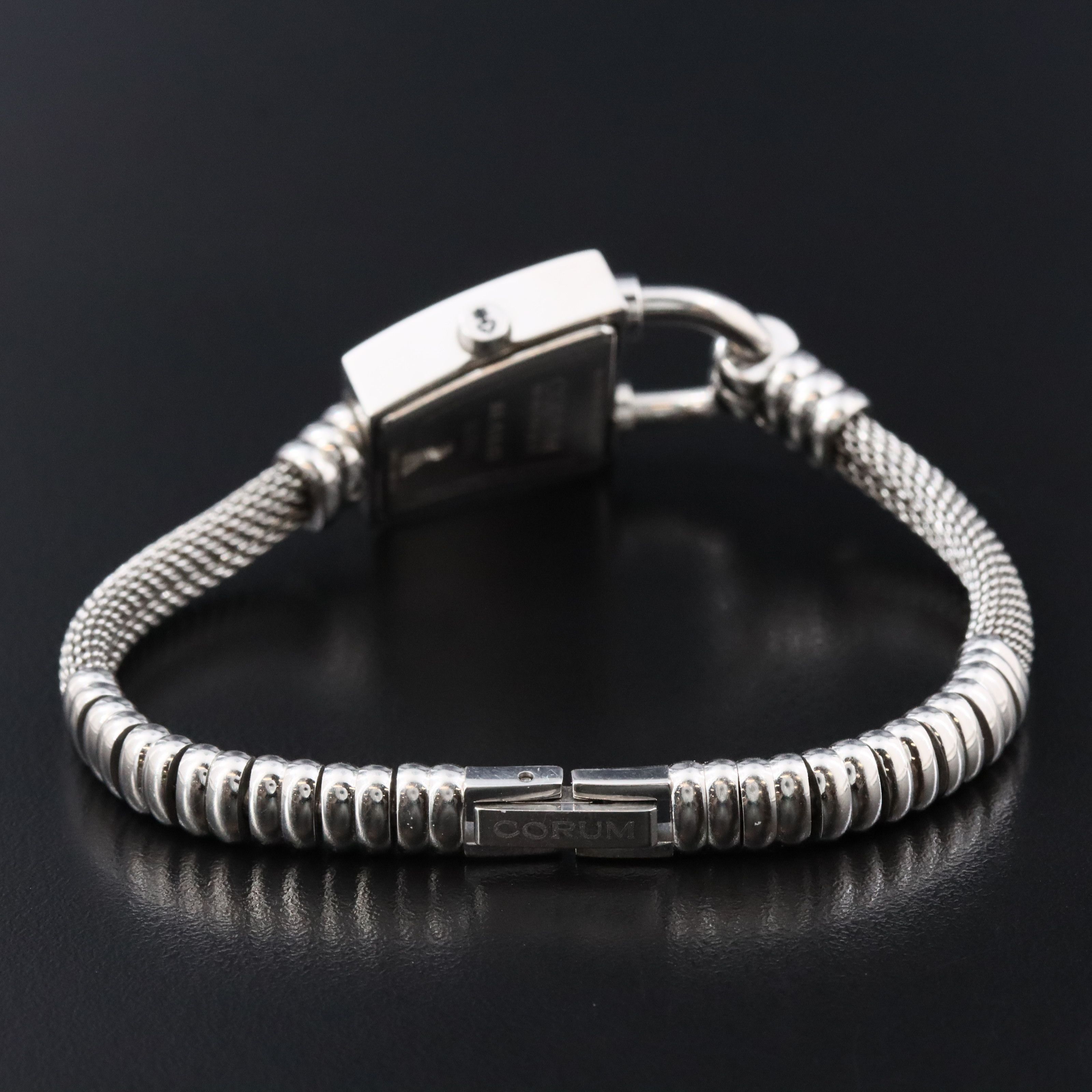 Corum Trapeze Diamond and Stainless Steel Watch