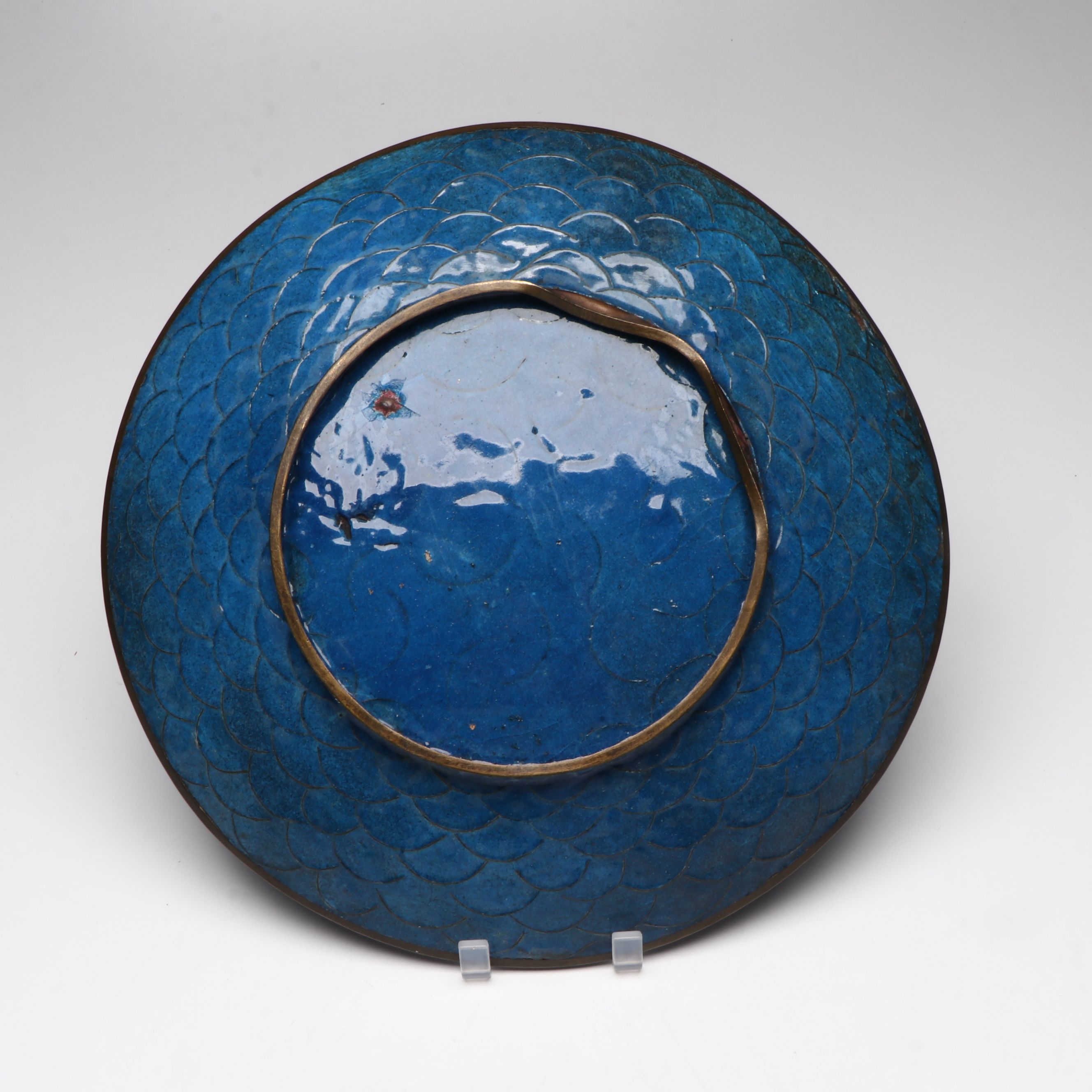 Japanese Cloisonné Phoenix Charger, Early 20th Century