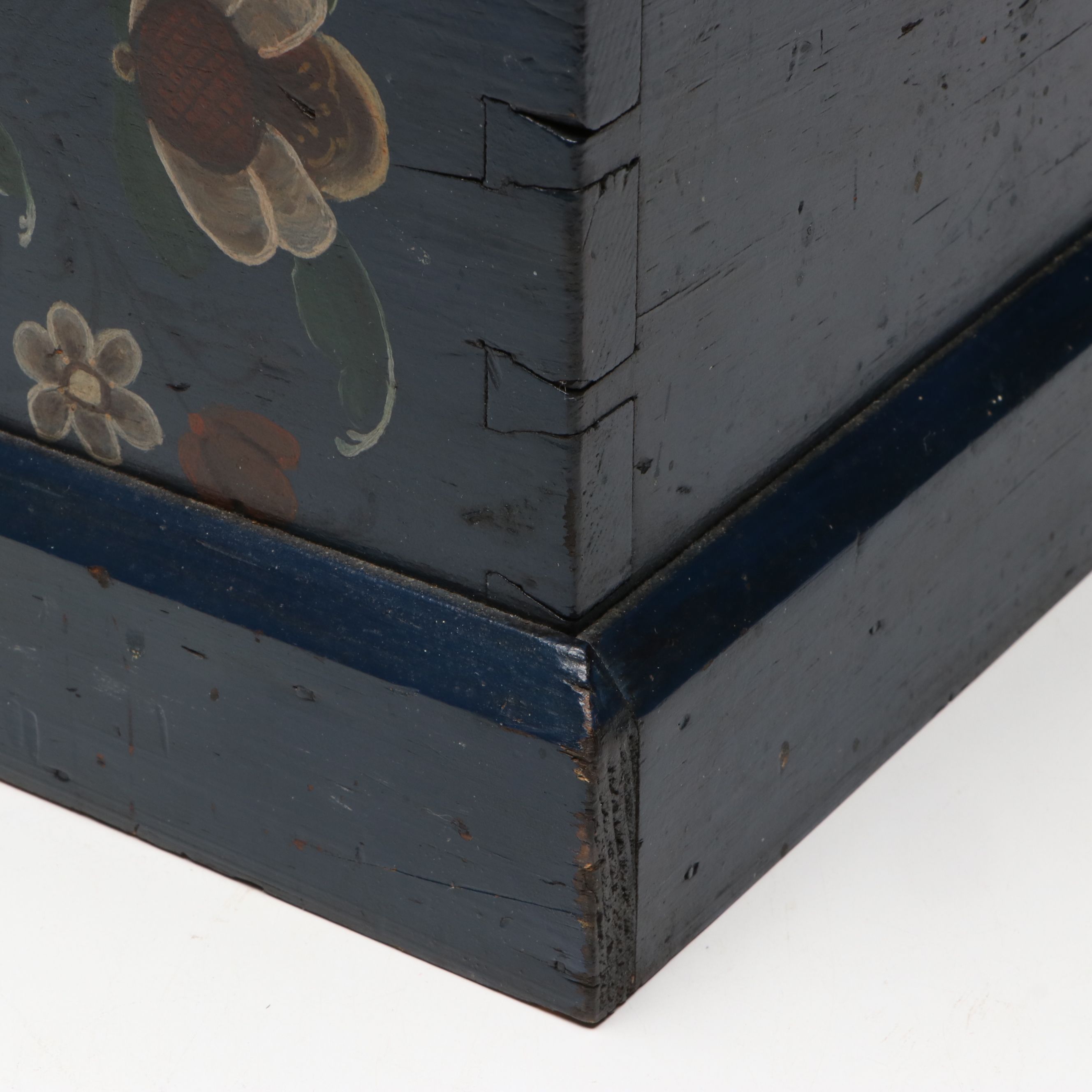 Rosemåling Wooden Dowry Chest, 1881