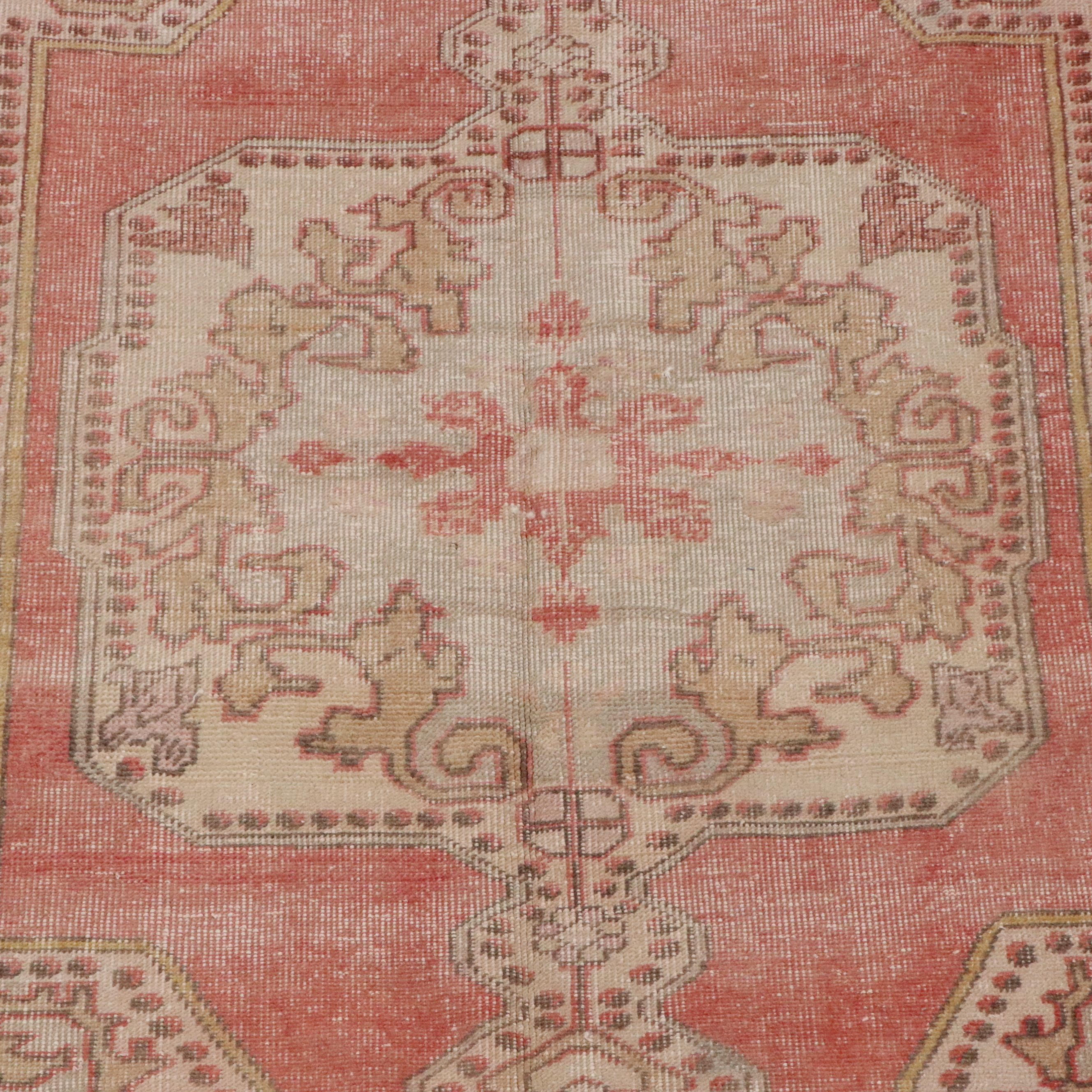 4'9 x 7'5 Hand-Knotted Turkish Oushak Area Rug