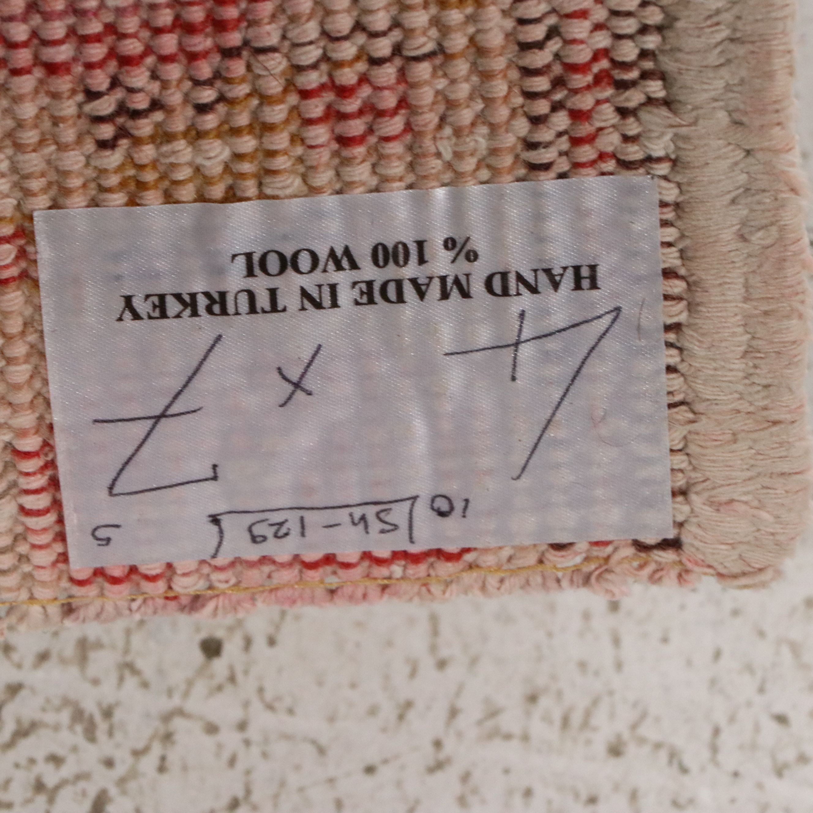 4'9 x 7'5 Hand-Knotted Turkish Oushak Area Rug