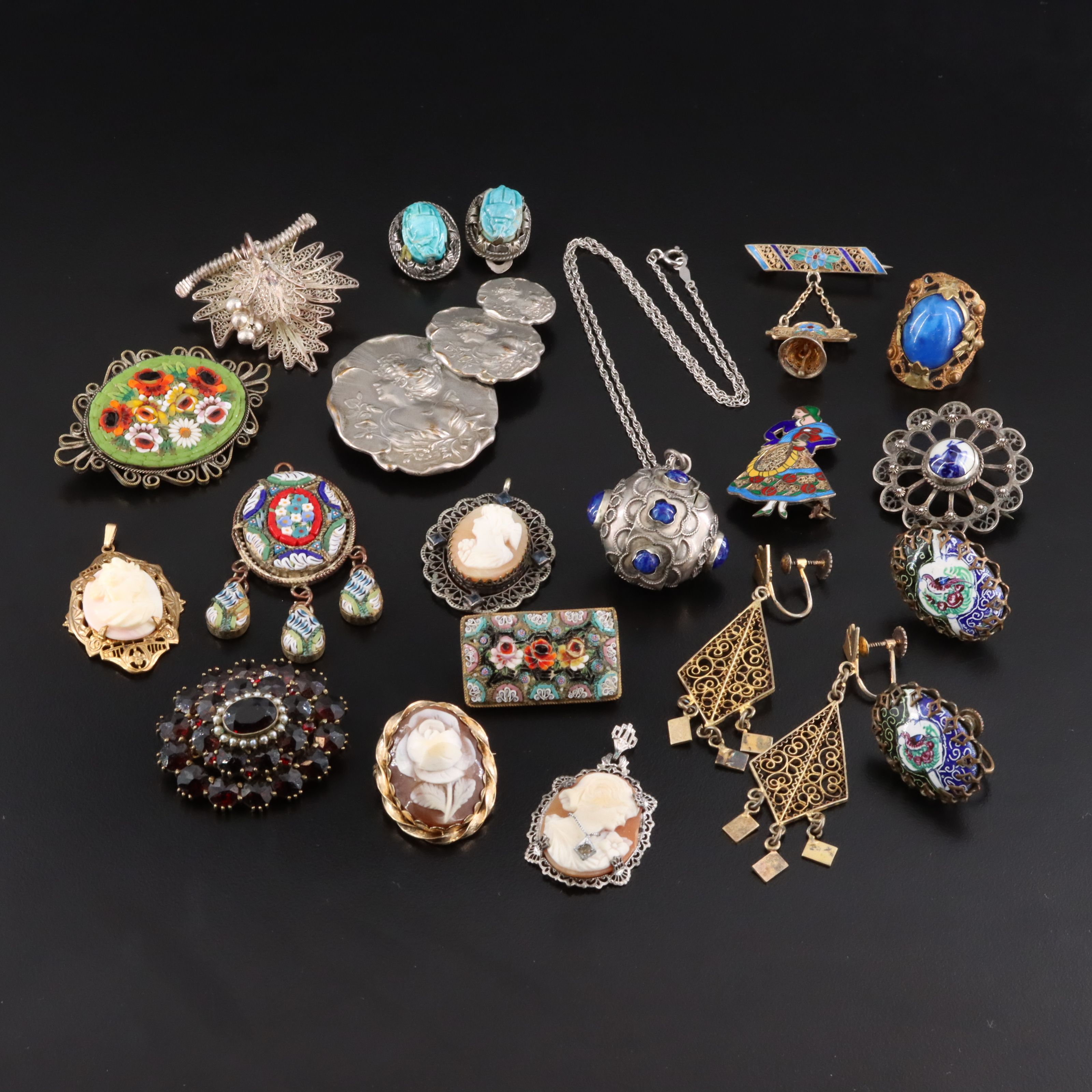 Art Nouveau, Portuguese and Garnet ft. in Vintage Jewelry