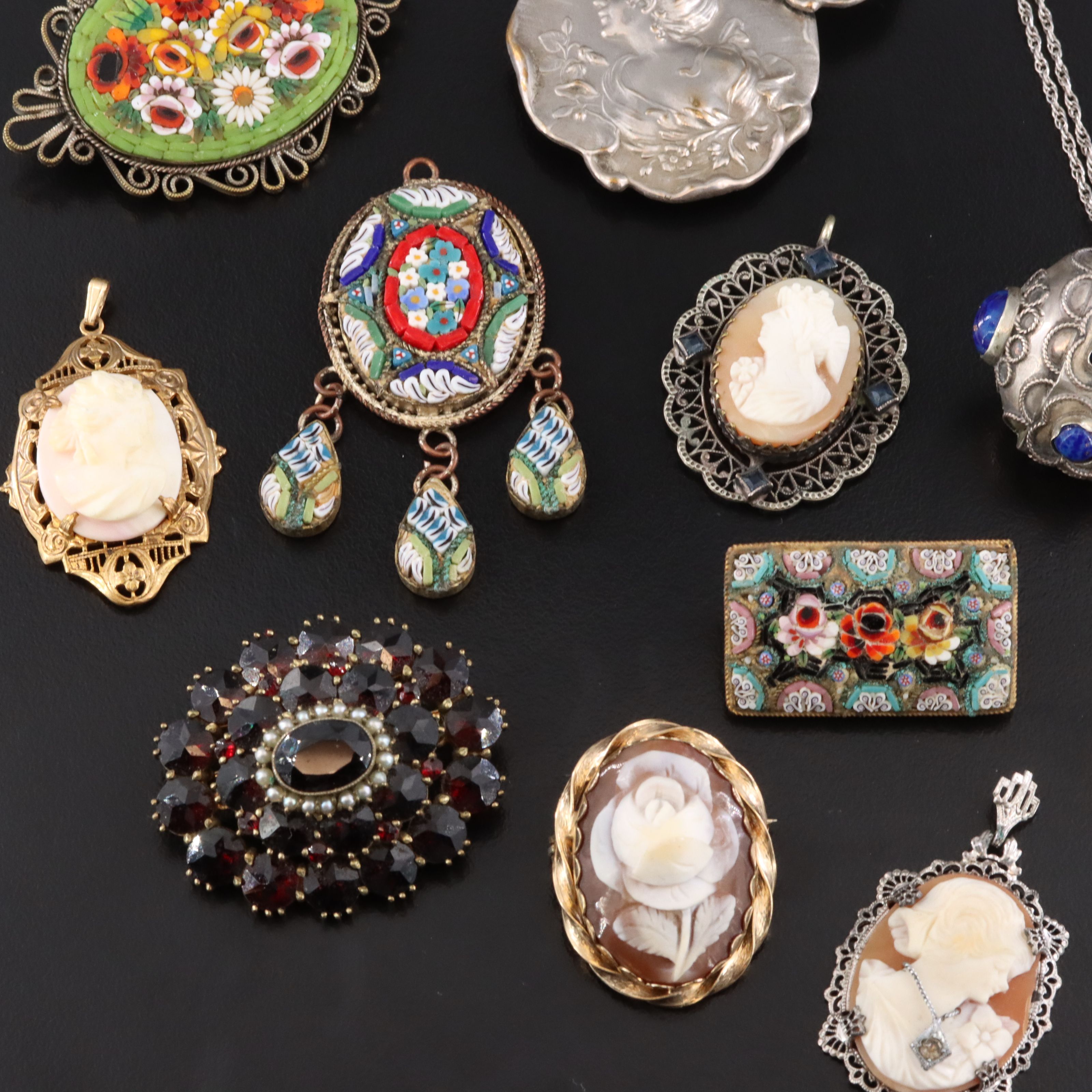 Art Nouveau, Portuguese and Garnet ft. in Vintage Jewelry