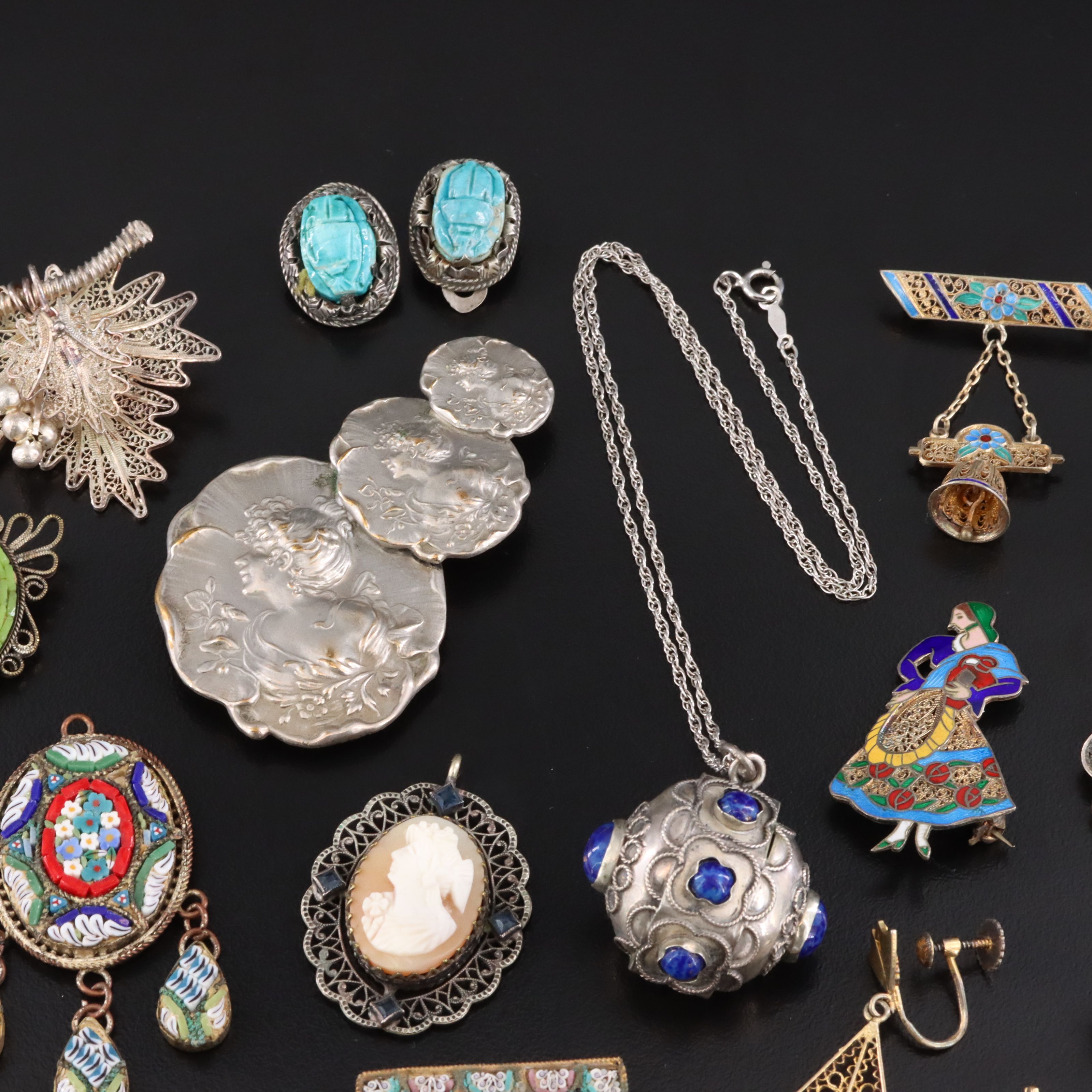 Art Nouveau, Portuguese and Garnet ft. in Vintage Jewelry