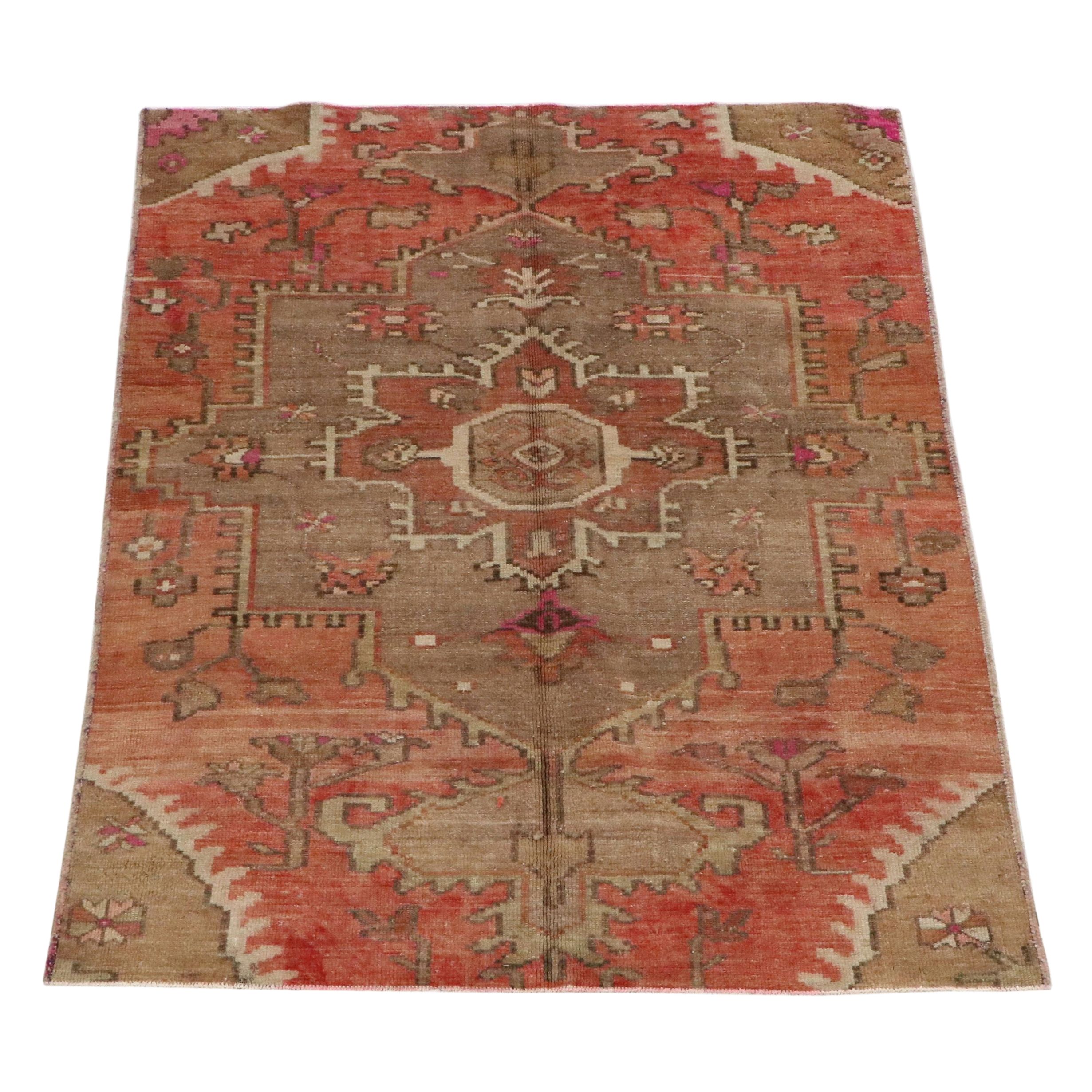 5'7 x 7'2 Hand-Knotted Turkish Oushak Area Rug