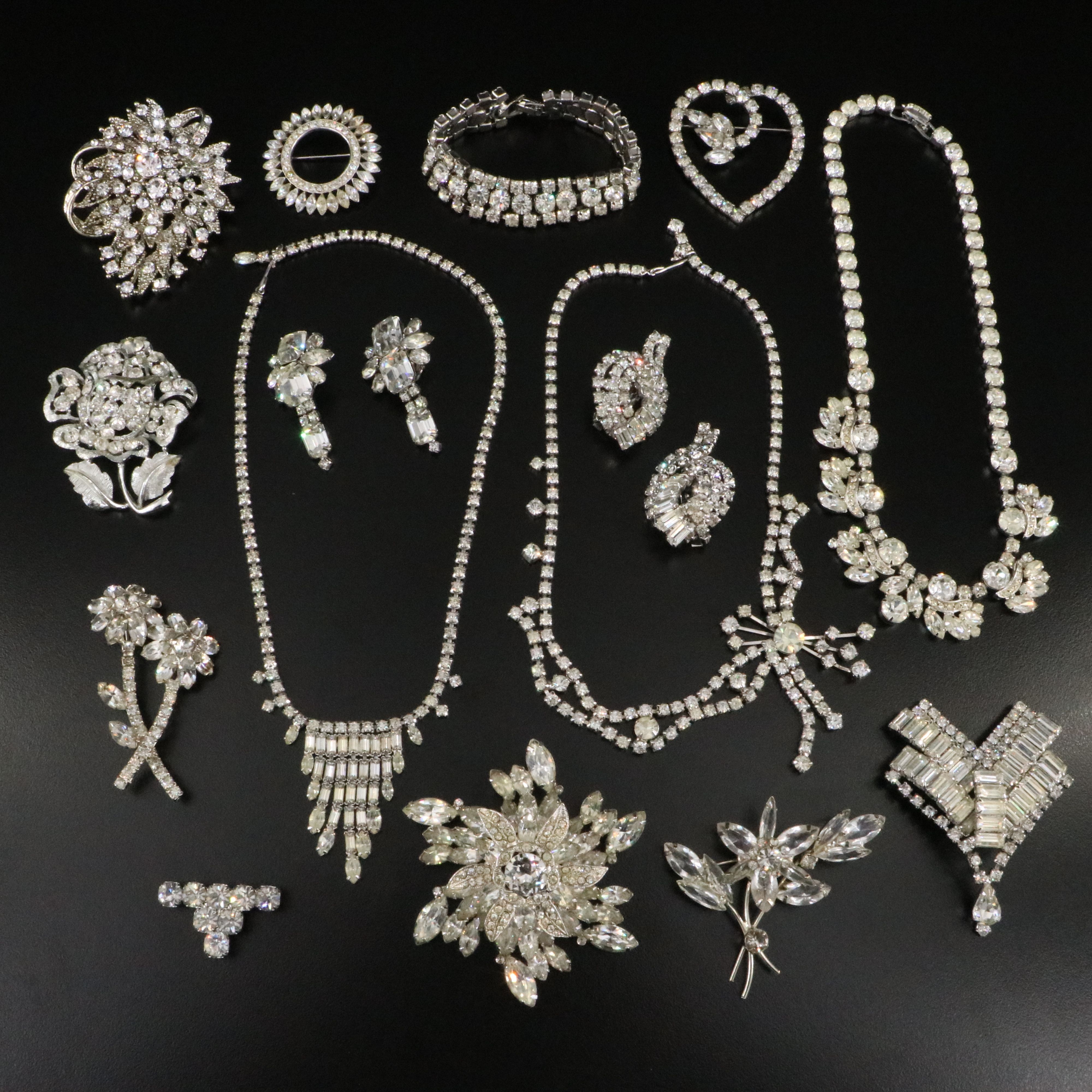 Kramer and DeLizza & Elster Juliana ft. in Rhinestone and Crystal Jewelry