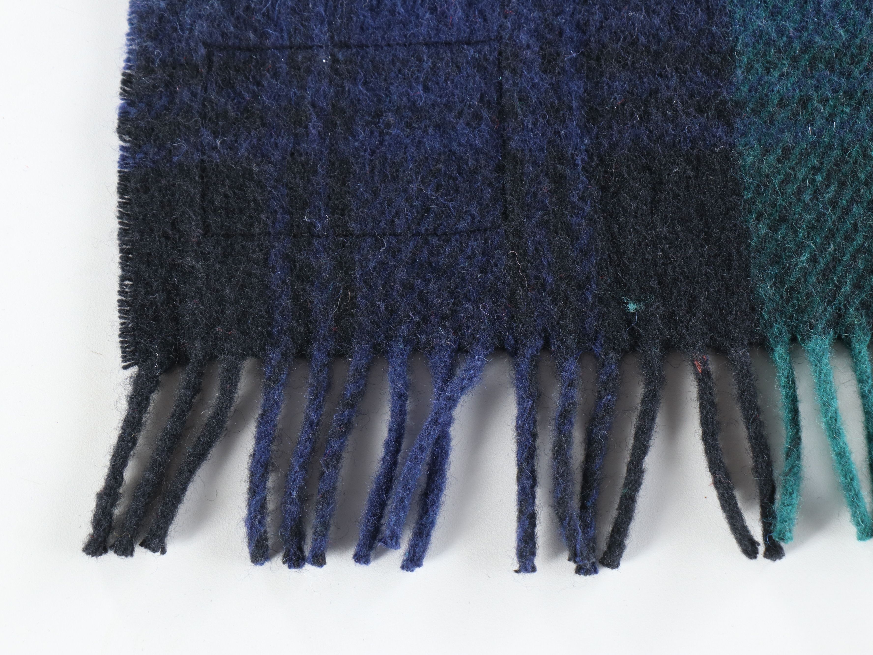 Scottish Black Watch Tartan Wool Knee Blanket with Other Plaid Throw Blanket