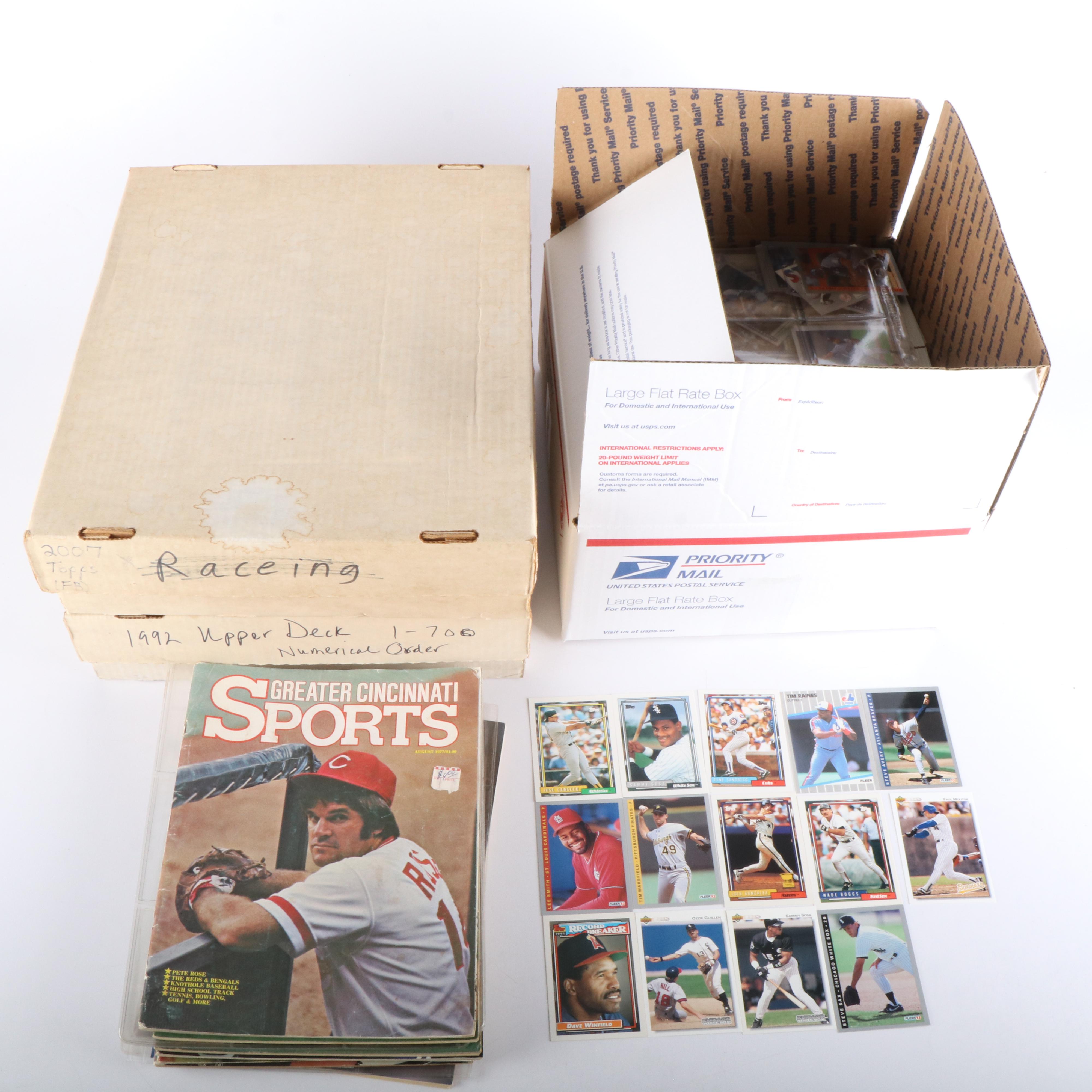 Fleer with Other Baseball Cards Featuring Wade Boggs and Sammy Sosa, 1980s-1990s