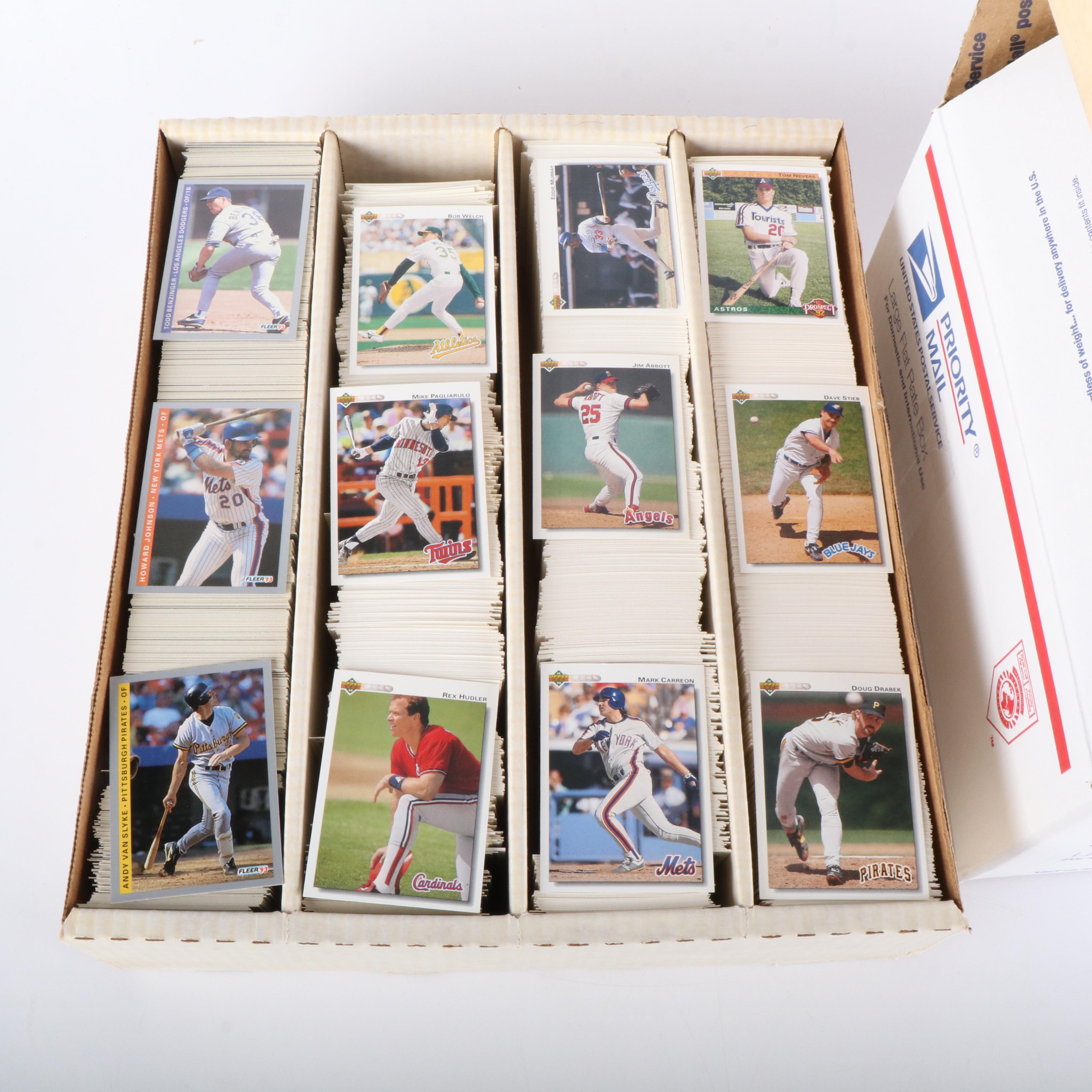 Fleer with Other Baseball Cards Featuring Wade Boggs and Sammy Sosa, 1980s-1990s