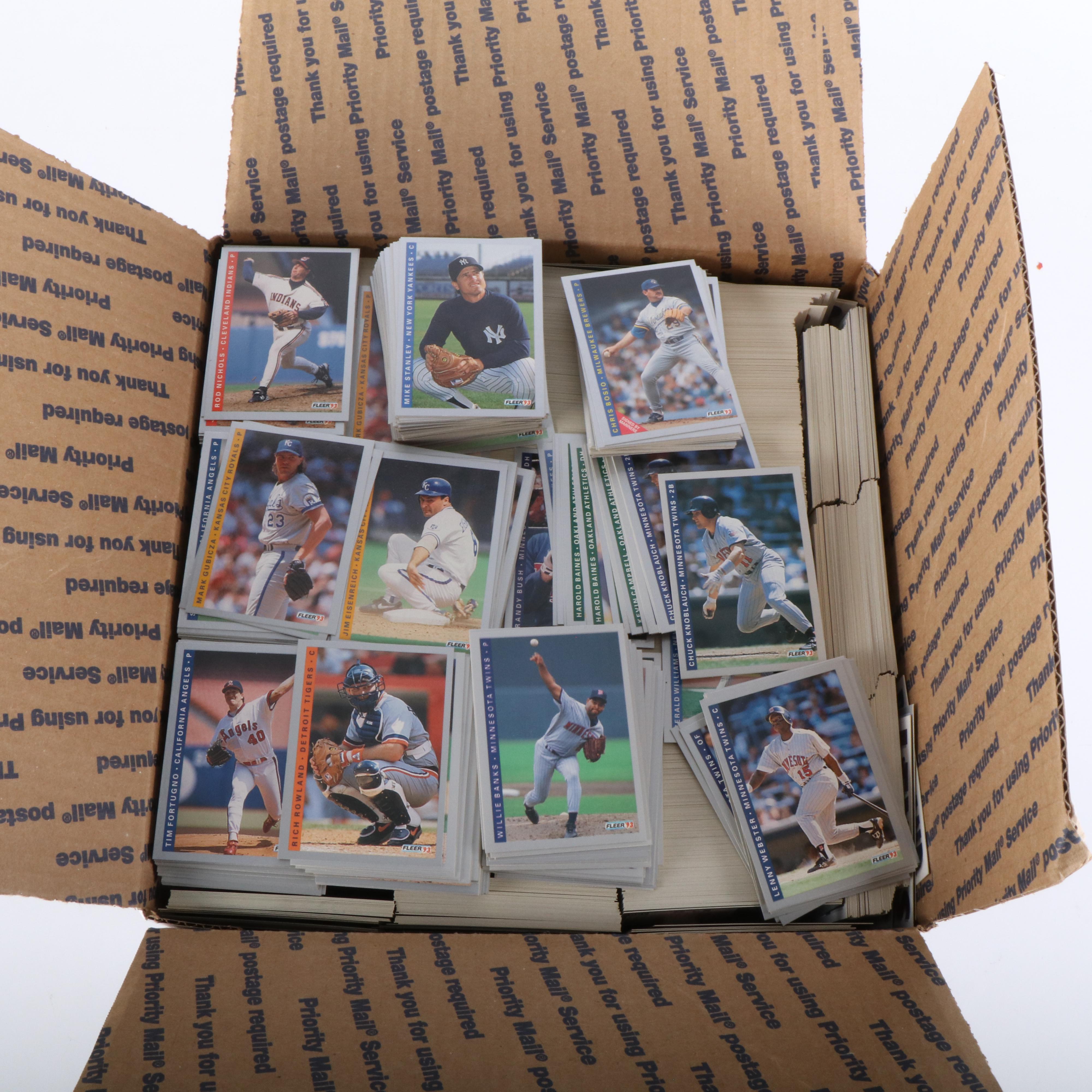 Fleer with Other Baseball Cards Featuring Wade Boggs and Sammy Sosa, 1980s-1990s