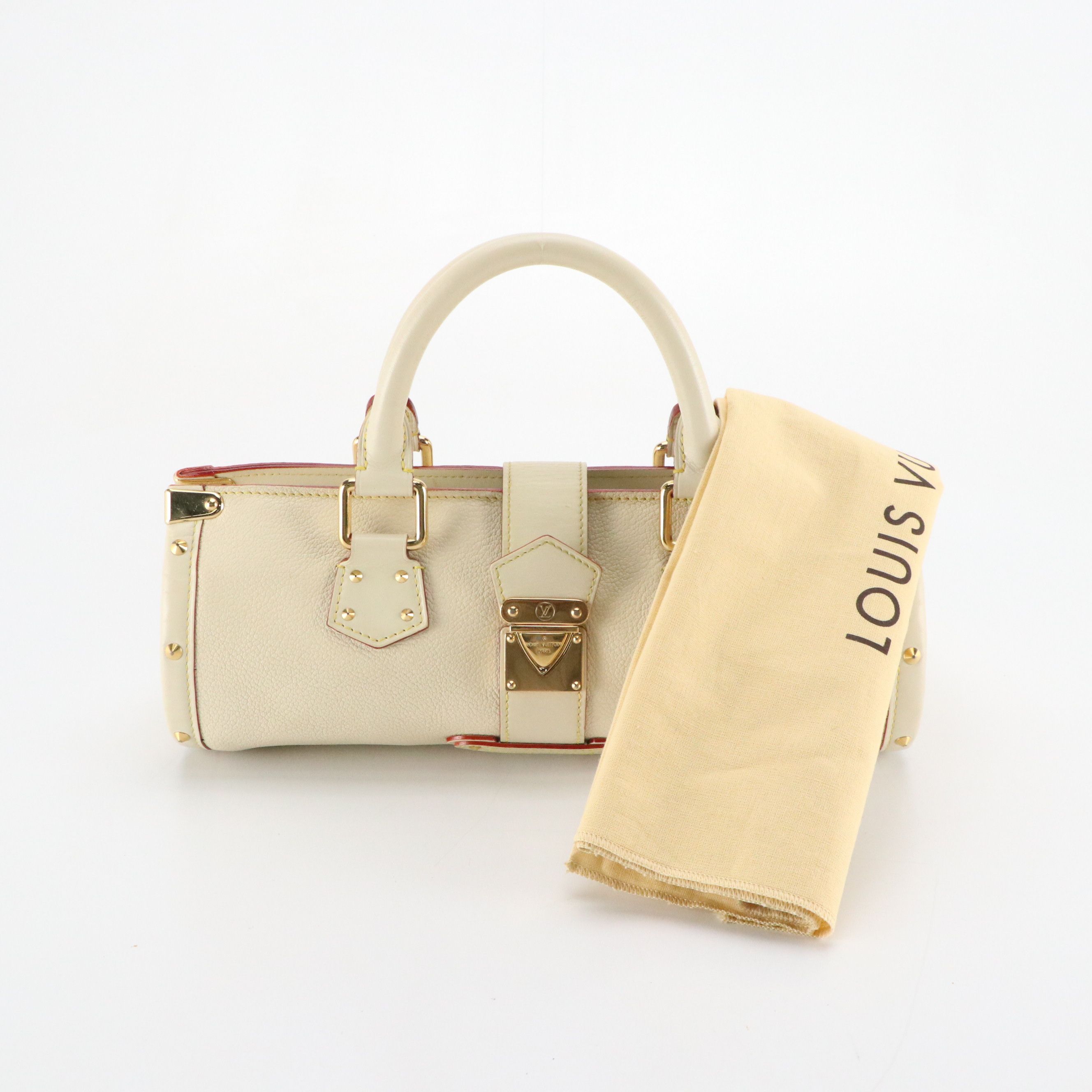 Louis Vuitton L'Epanoui Handbag in Ivory Suhali and Smooth Calfskin Leather