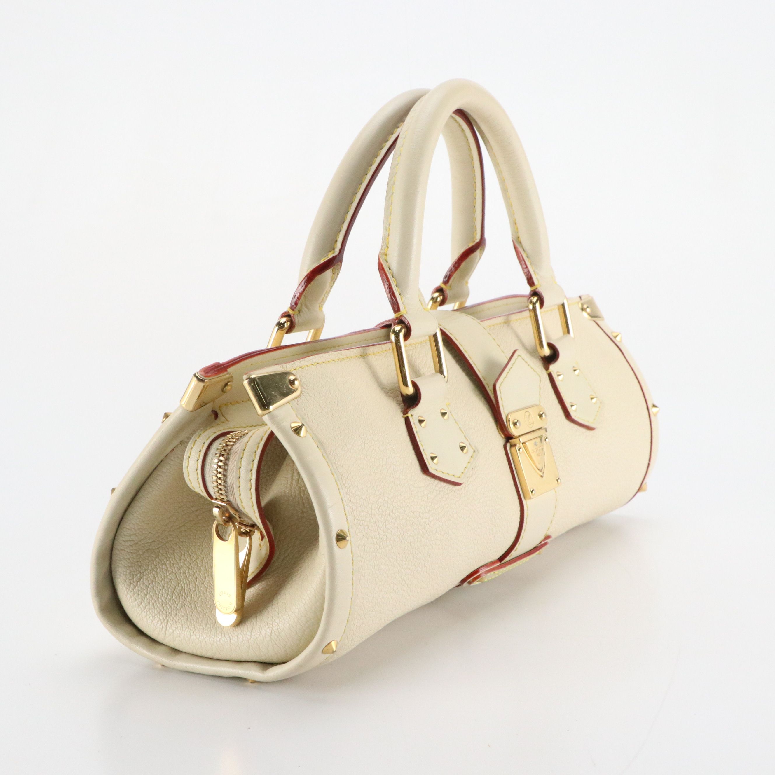 Louis Vuitton L'Epanoui Handbag in Ivory Suhali and Smooth Calfskin Leather