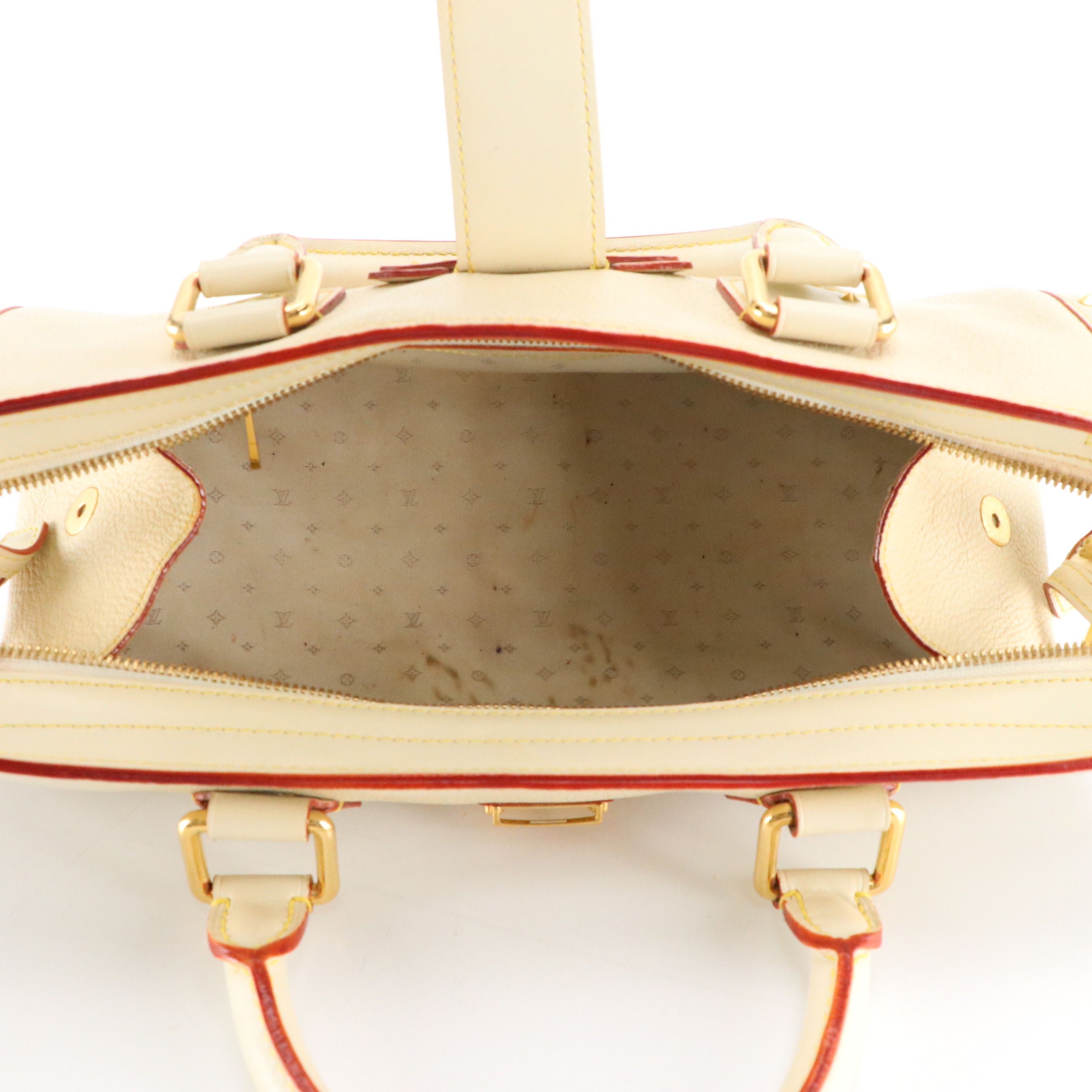 Louis Vuitton L'Epanoui Handbag in Ivory Suhali and Smooth Calfskin Leather