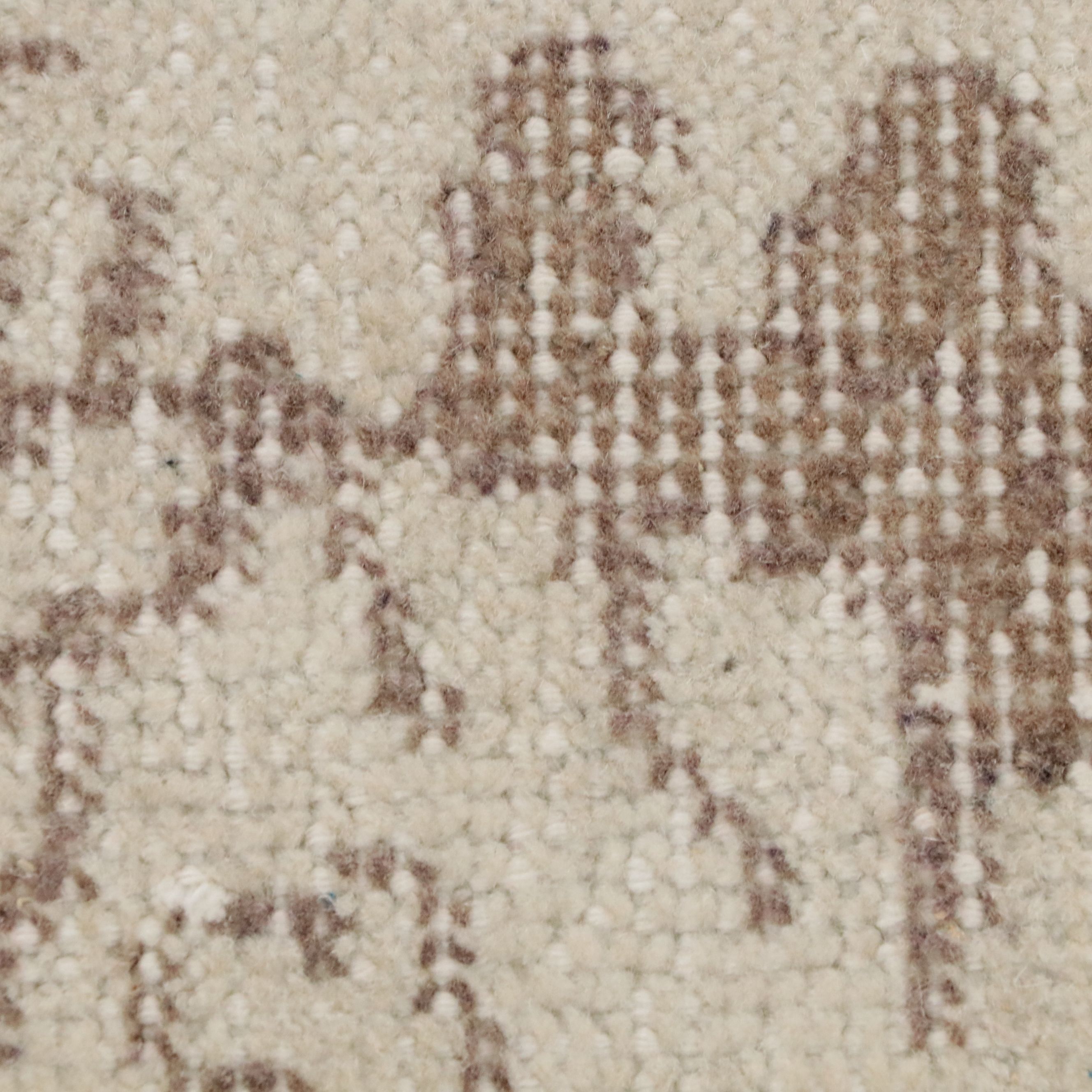 4'2 x 7'6 Hand-Knotted Turkish Oushak Area Rug