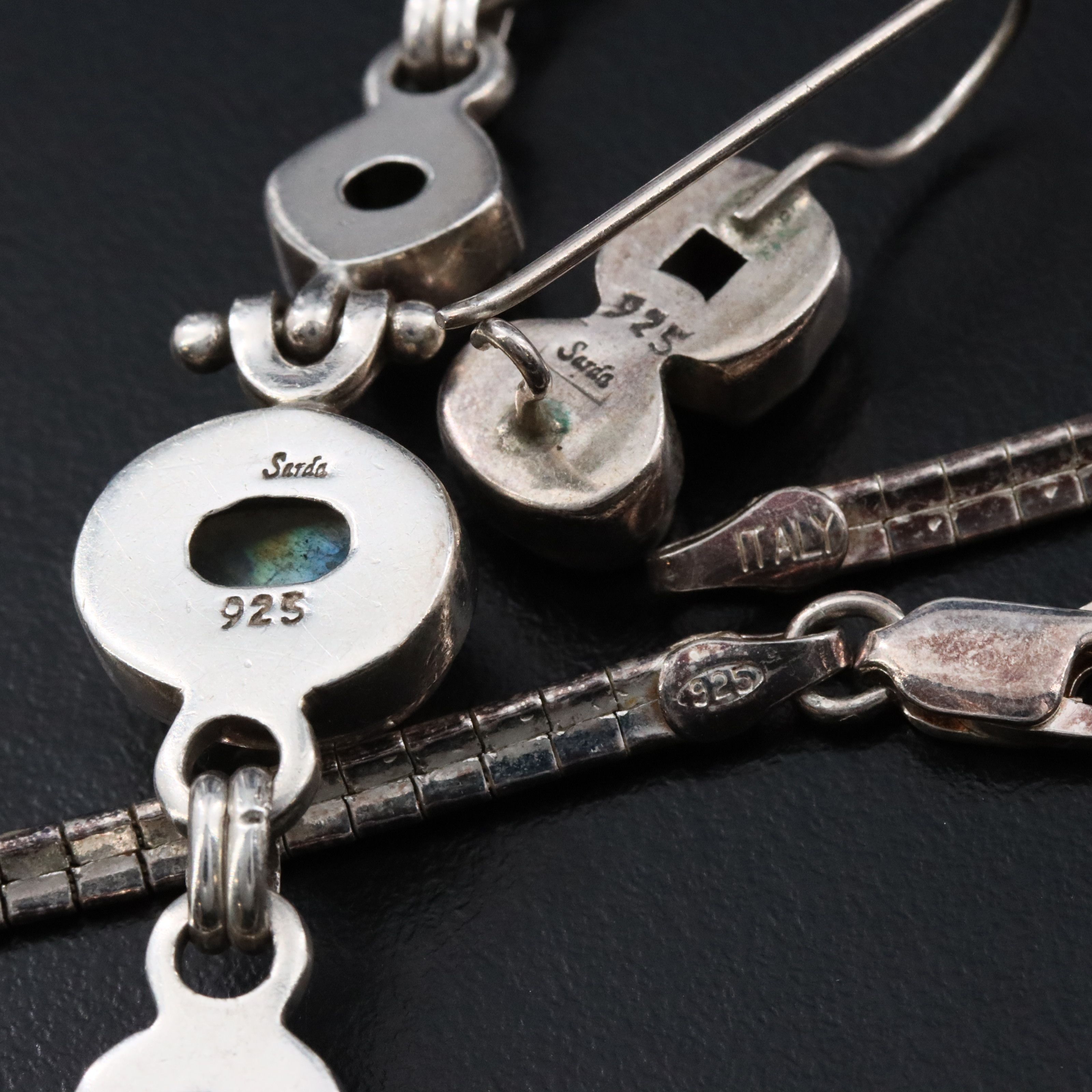 Sarda, Rainbow Moonstone and Amethyst Featured in Sterling Jewelry Collection