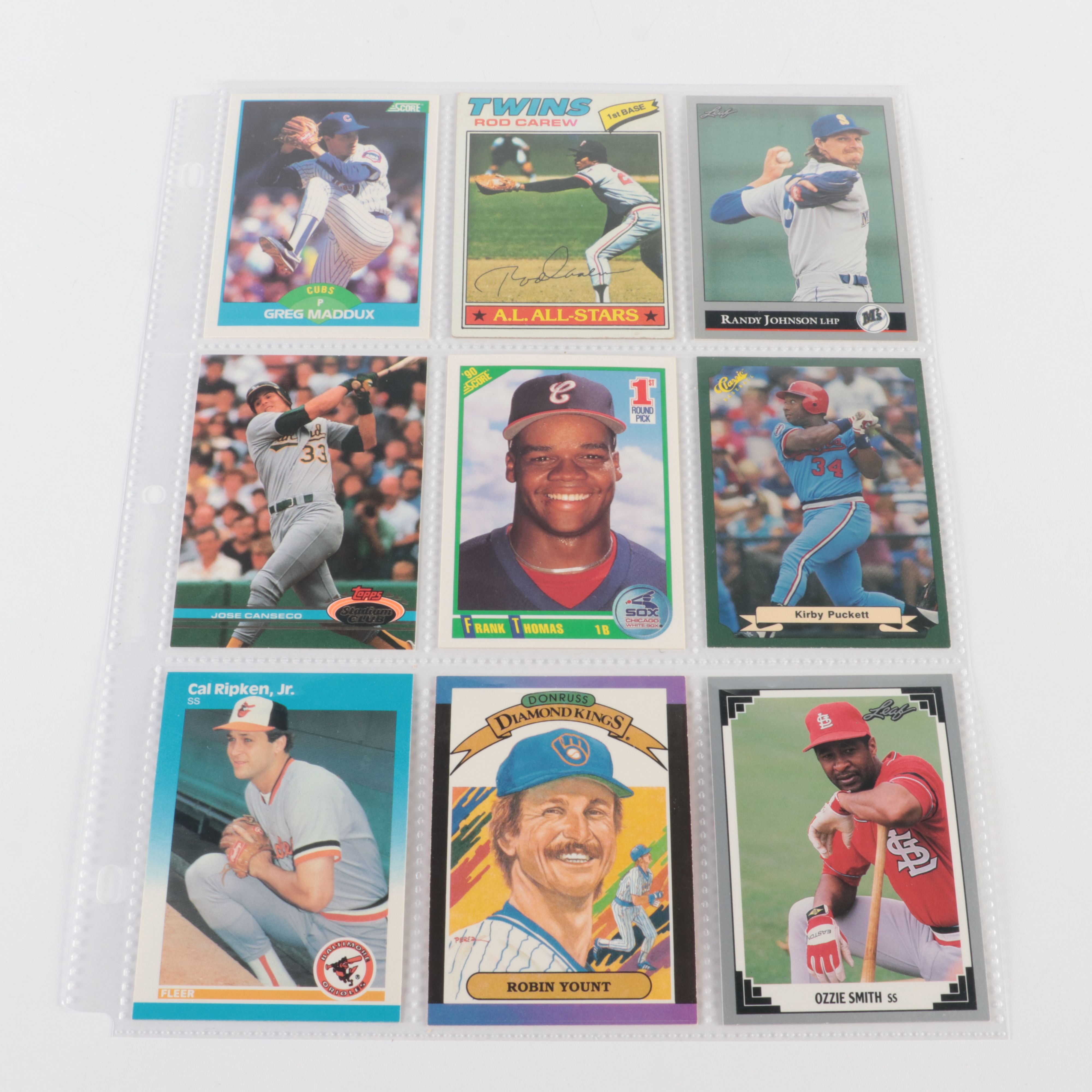 Score with Other Baseball Cards Featuring Frank Thomas Rookie and More