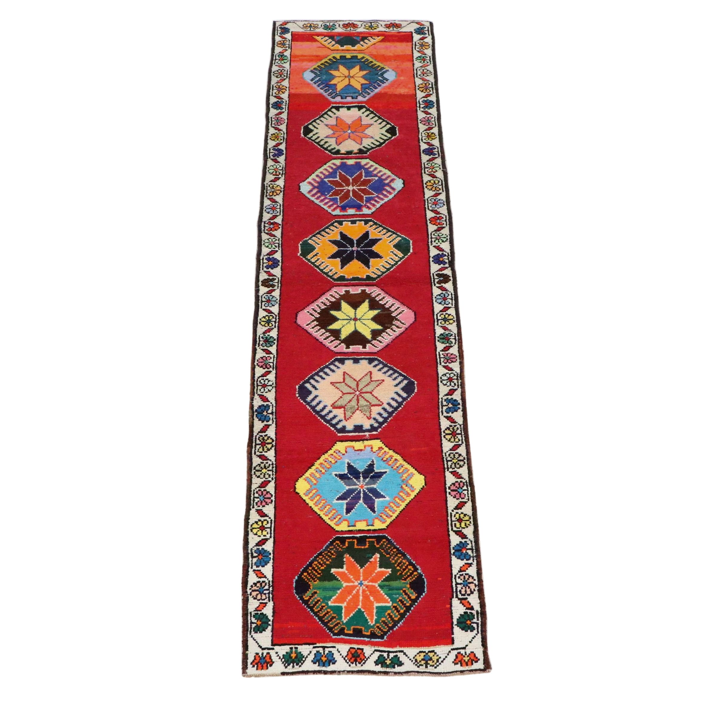 2'11 x 11'9 Hand-Knotted Turkish Anatolian Carpet Runner