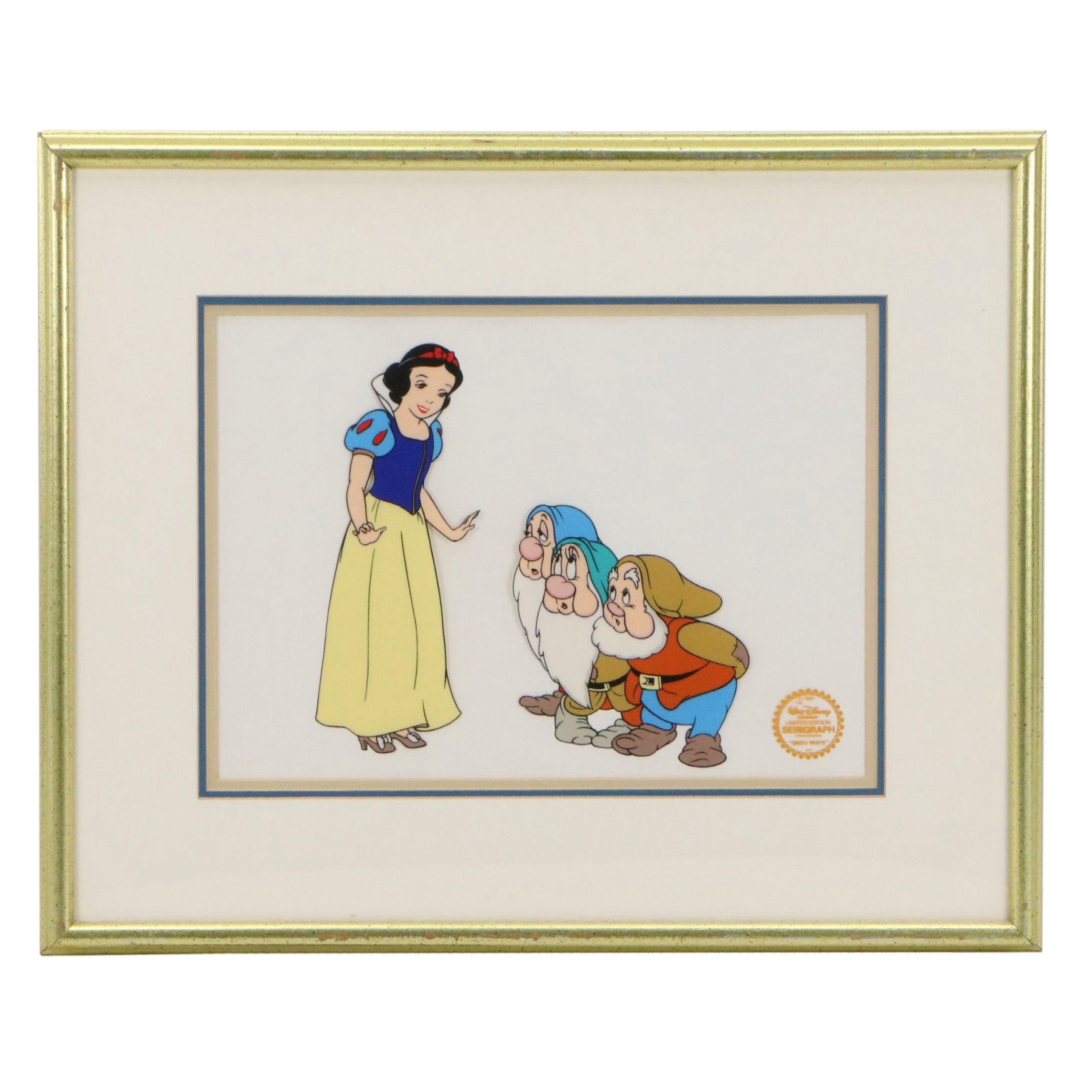 Disney Sericel of Scene from "Snow White and the Seven Dwarfs," 1937