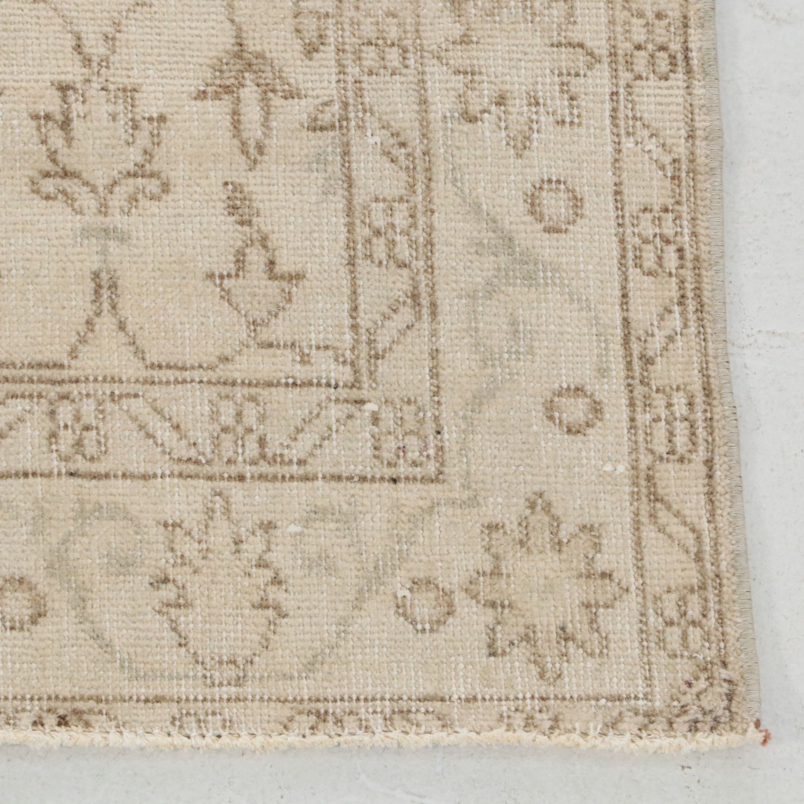 3'10 x 6'5 Hand-Knotted Turkish Oushak Style Area Rug