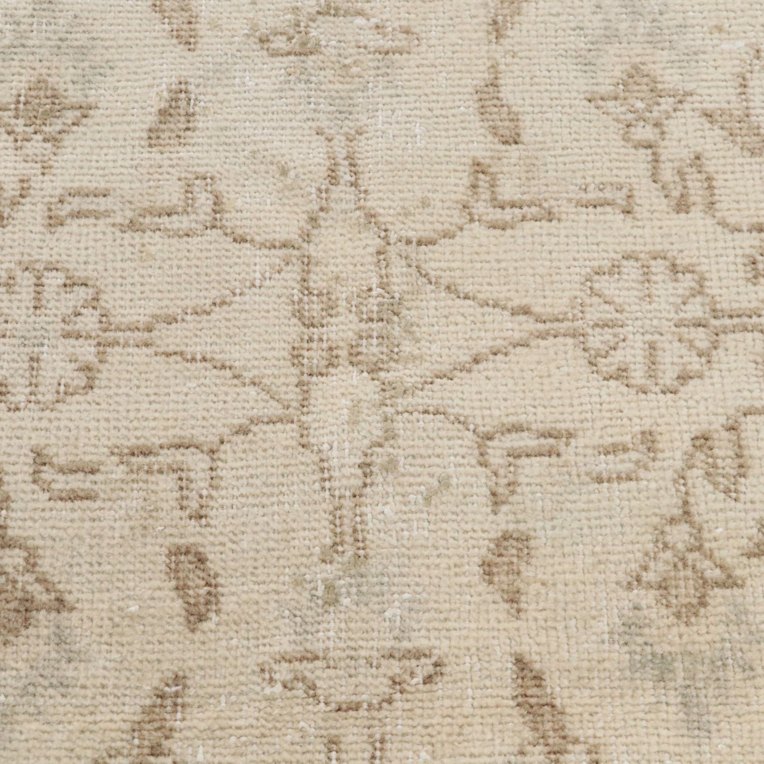 3'10 x 6'5 Hand-Knotted Turkish Oushak Style Area Rug