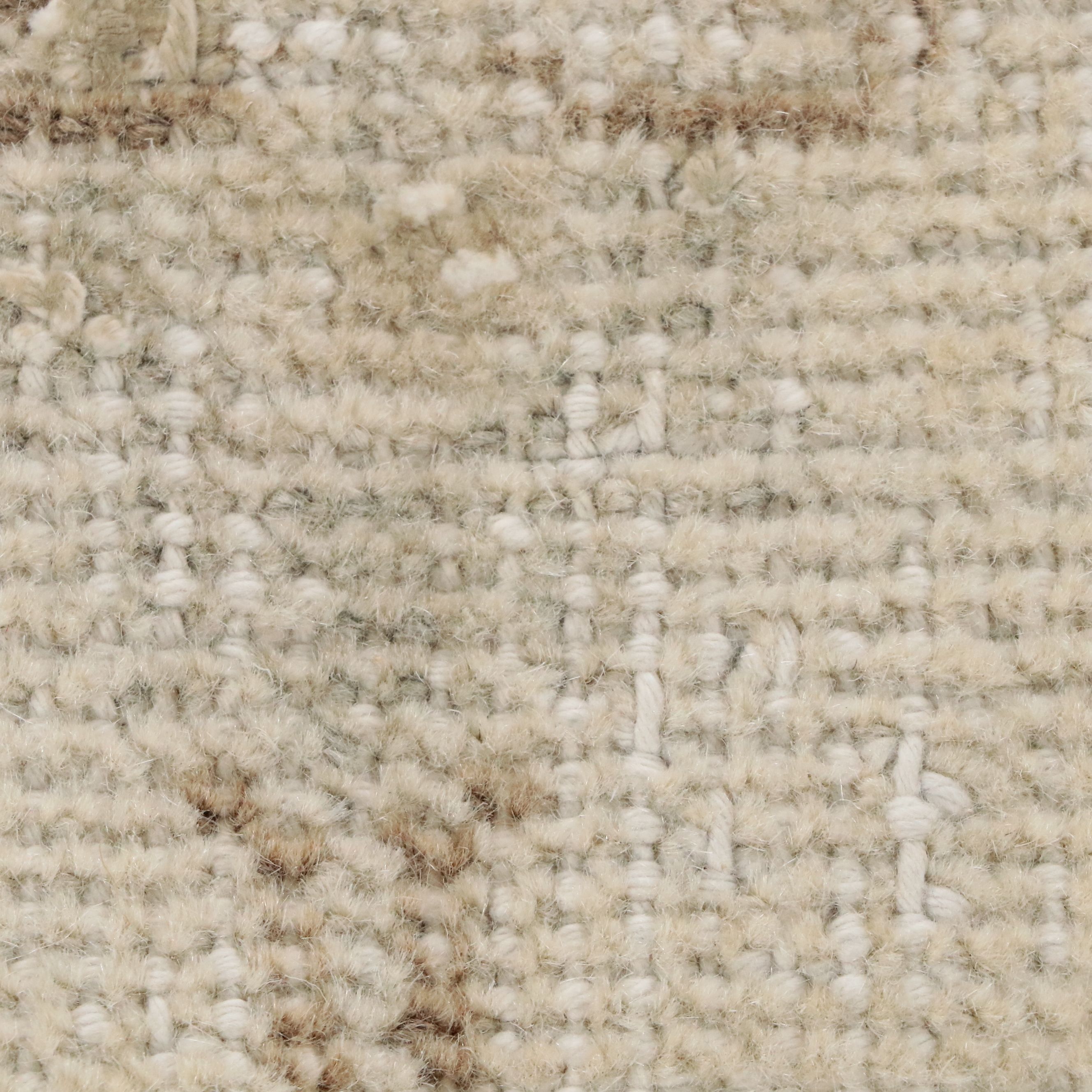 3'10 x 6'5 Hand-Knotted Turkish Oushak Style Area Rug