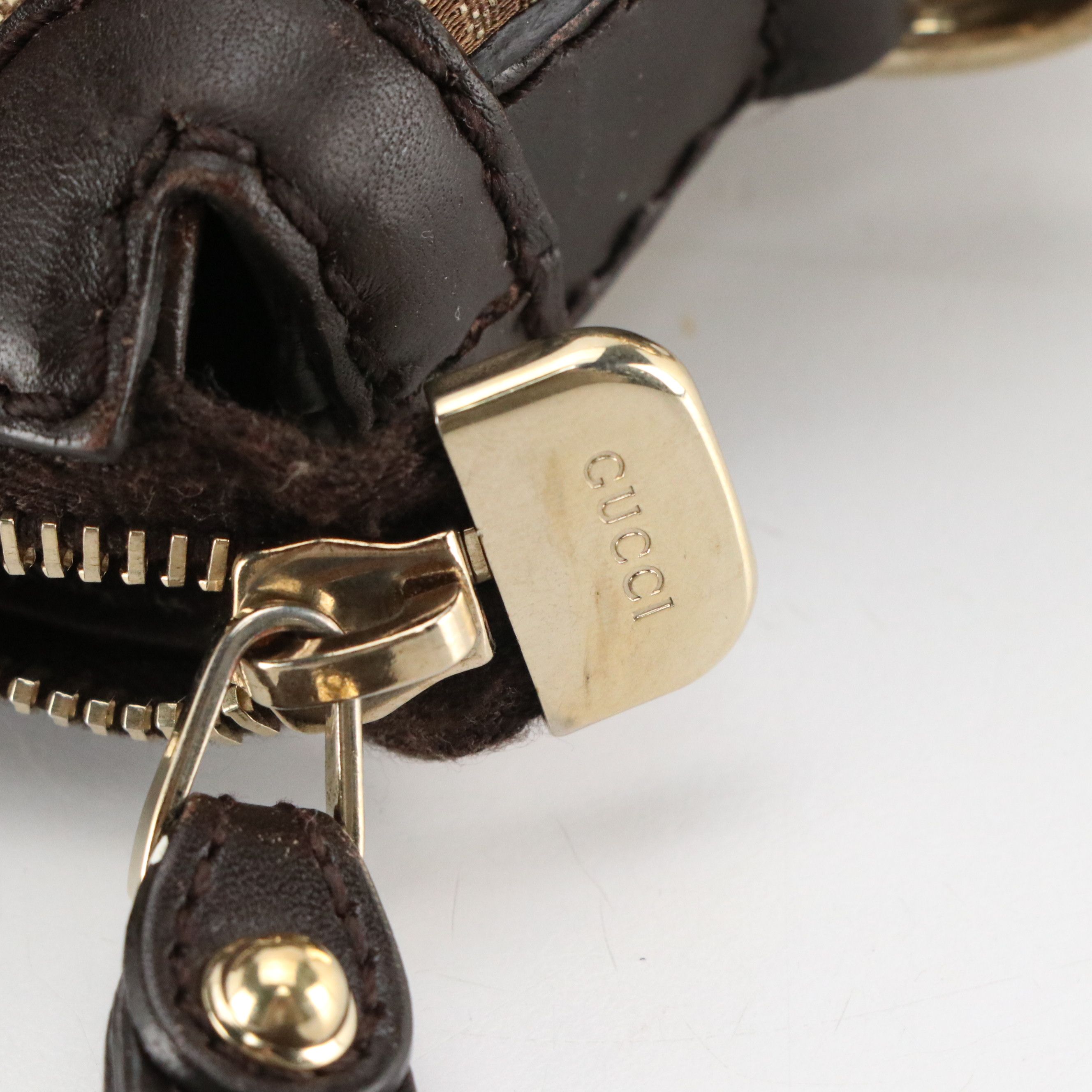 Gucci Sukey Two-Way Satchel in Brown GG Canvas and Leather