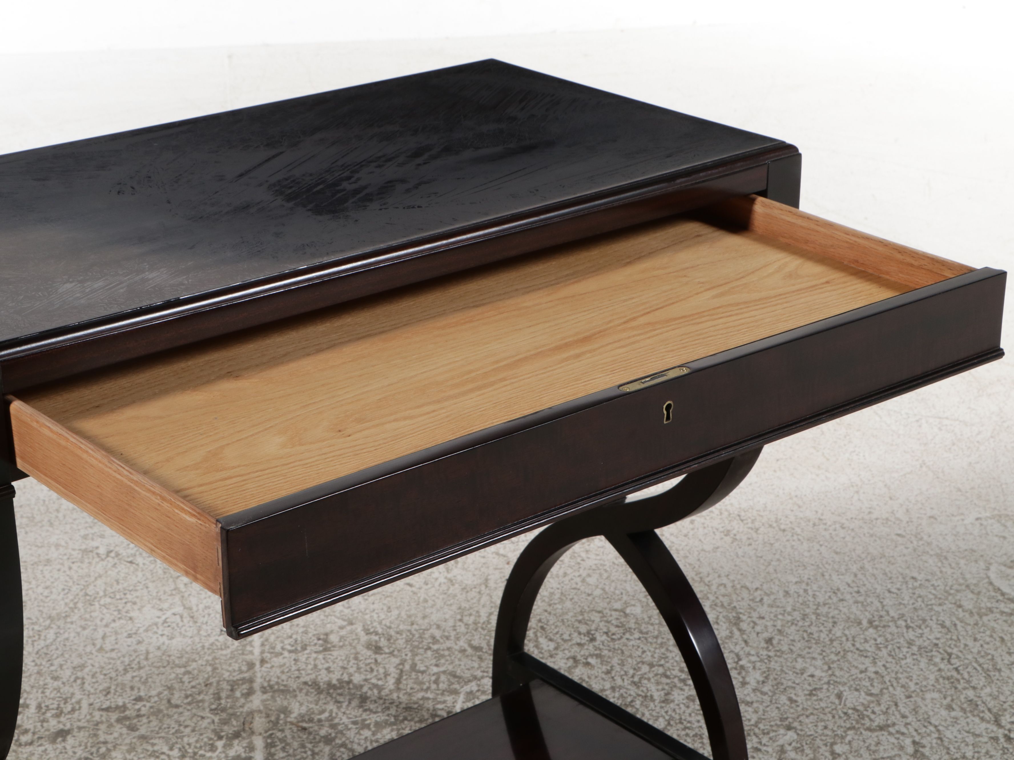 Councill Craftsmen Regency Style Curule Console Table, Late 20th Century