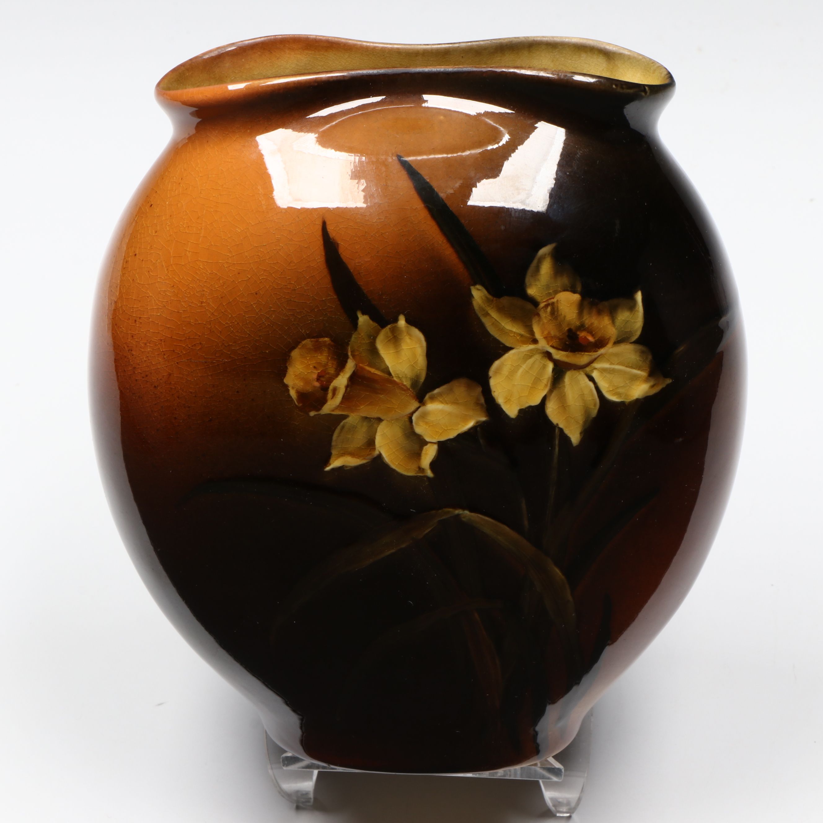 Rookwood Pottery Pillow Standard Glaze Vase, 1895