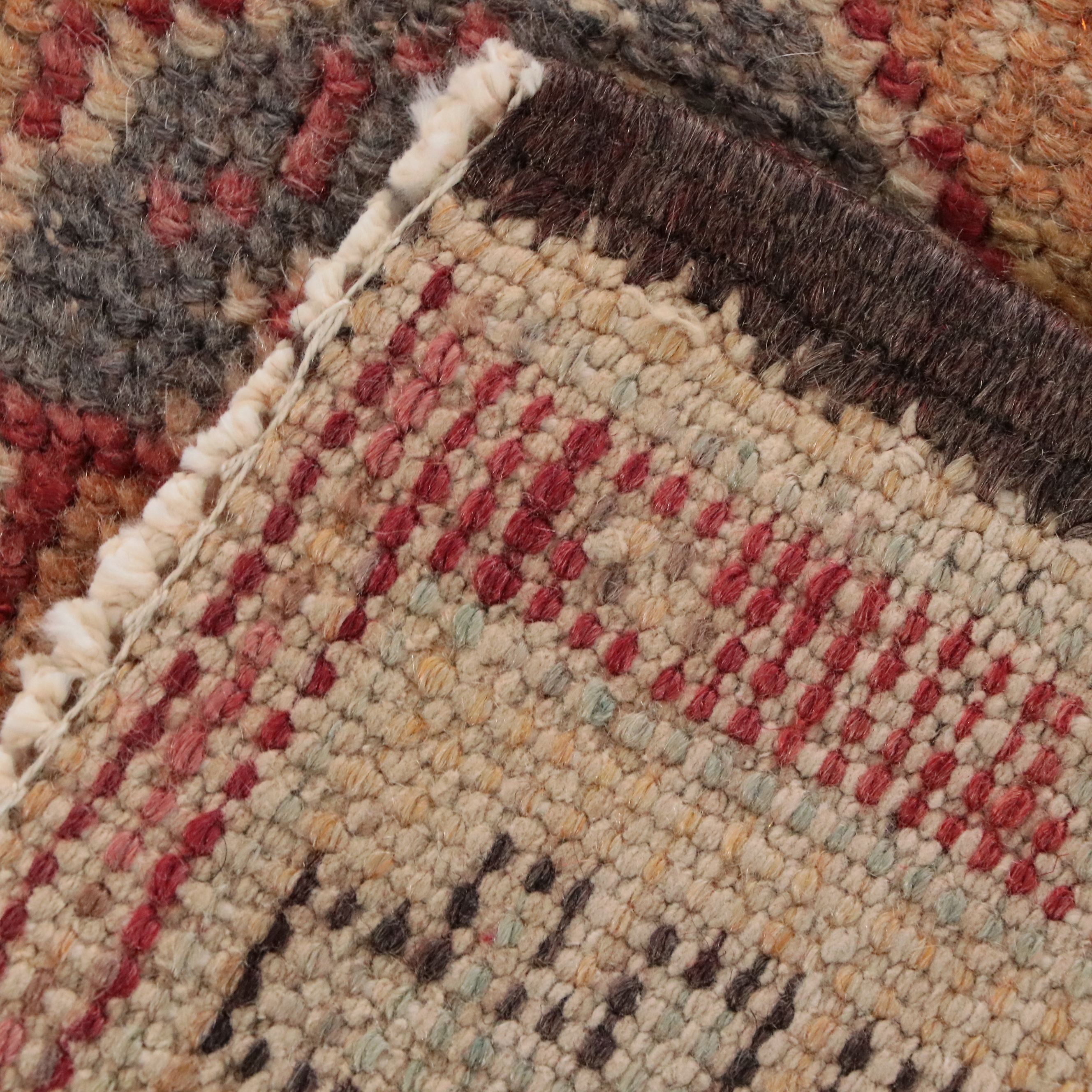 4'3 x 8'3 Hand-Knotted Turkish Medallion Area Rug