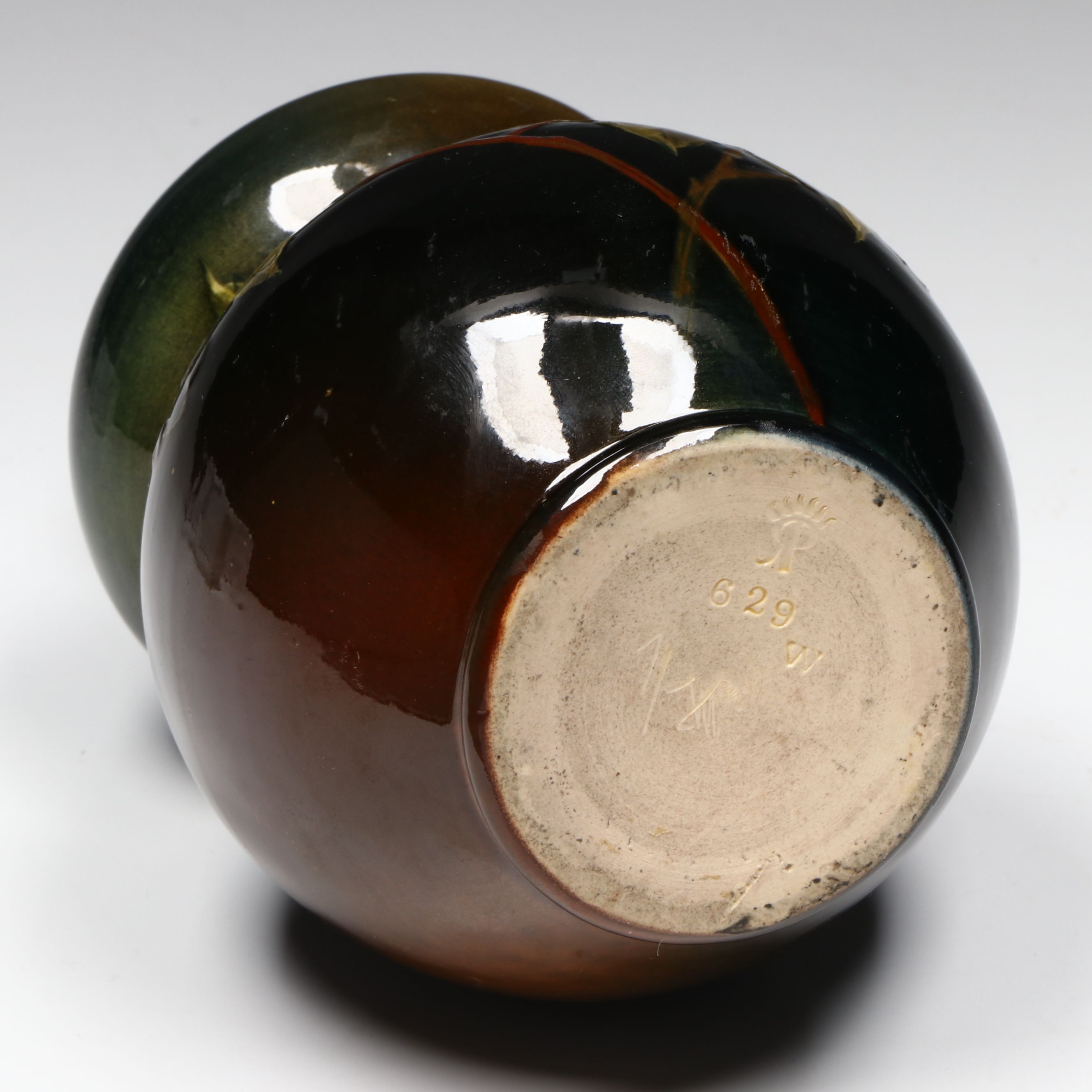 Mary Luella Perkins for Rookwood Pottery Standard Glaze Gourd Vase, 1892