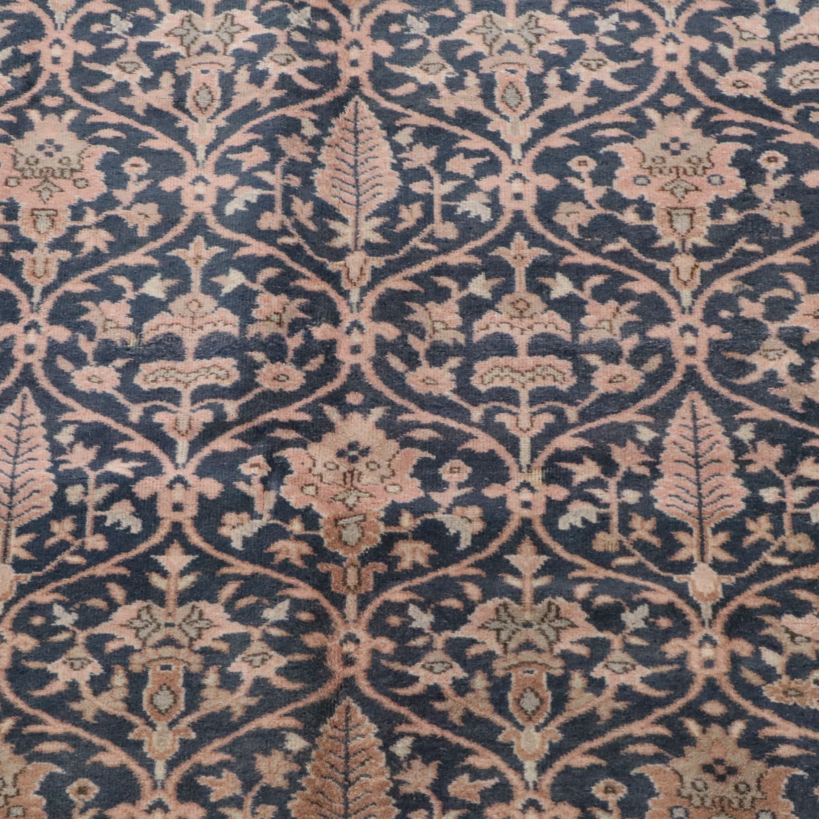 6'6 x 9'2 Hand-Knotted Turkish Persian Style Lattice Area Rug