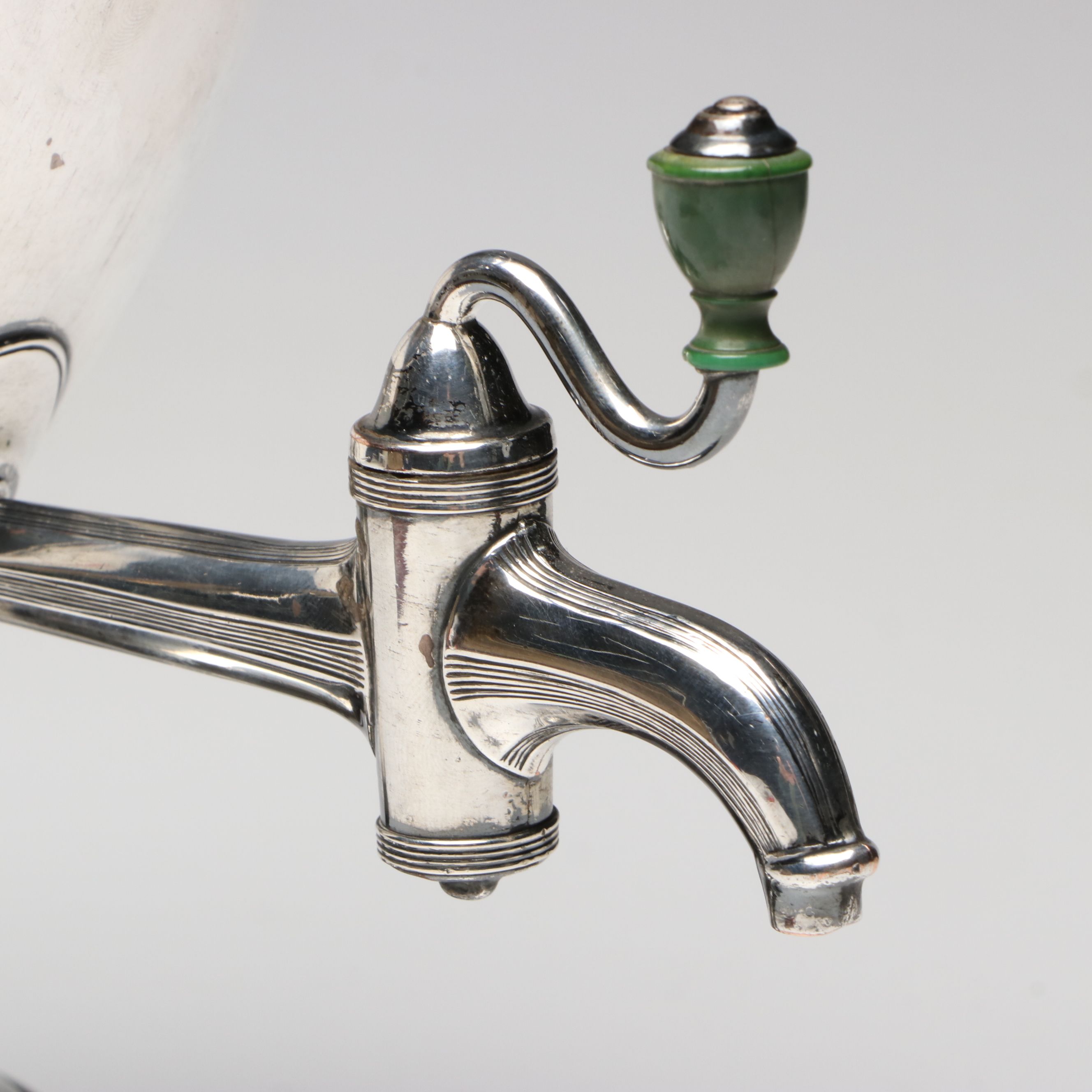 Neoclassical Style Silver Plate Footed Samovar