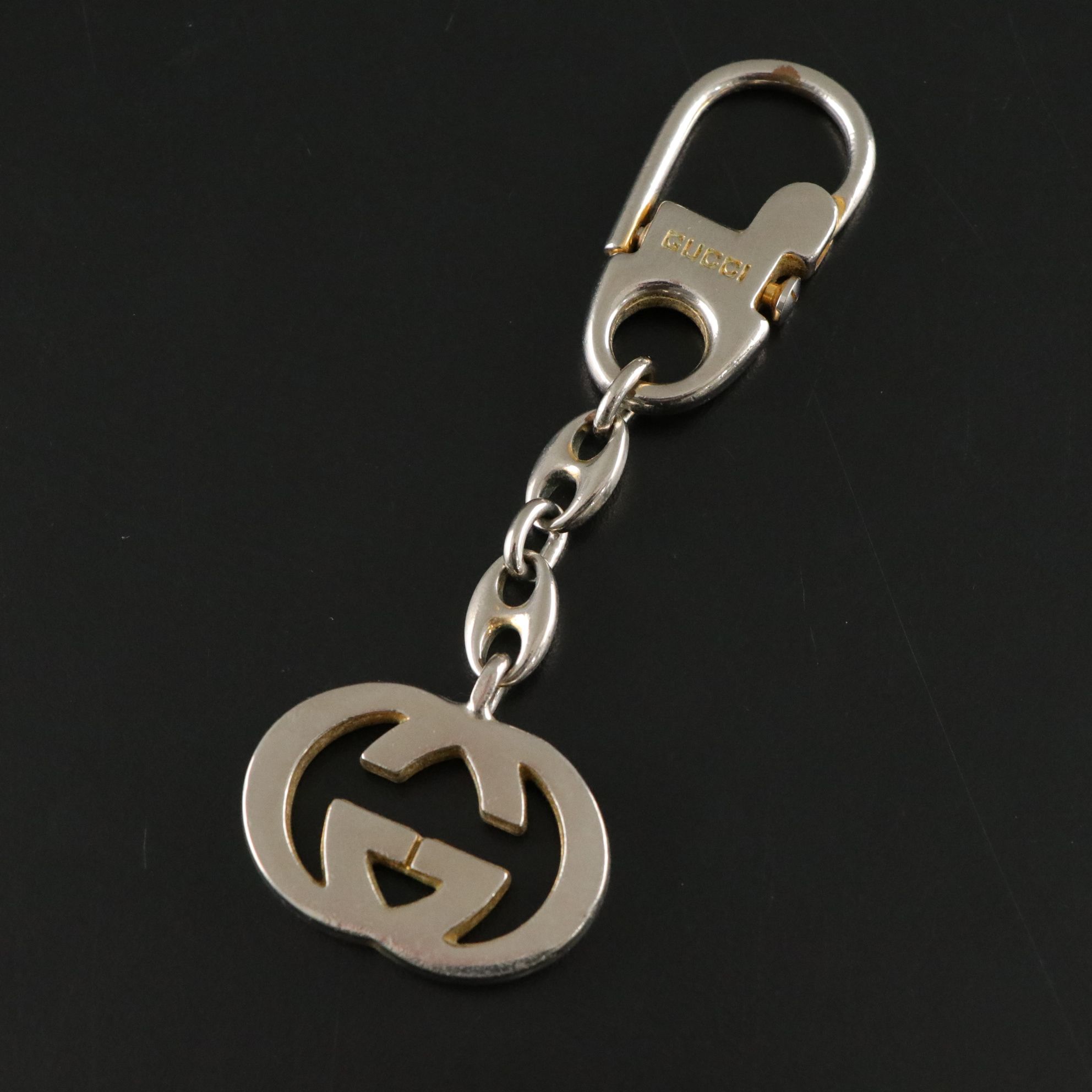 Gucci Interlocking GG Logo Keychain