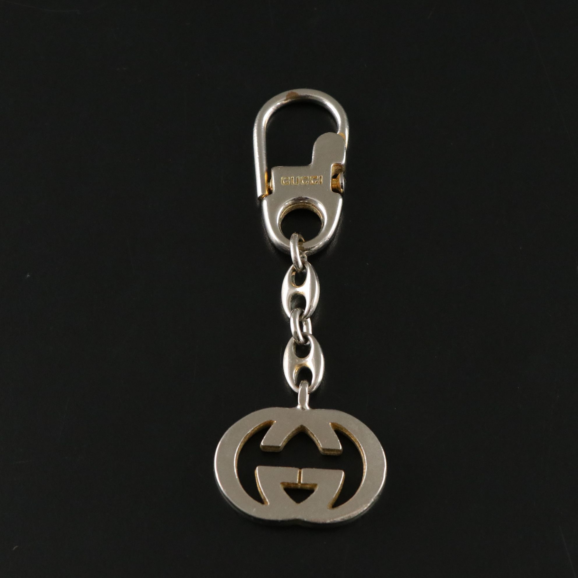 Gucci Interlocking GG Logo Keychain