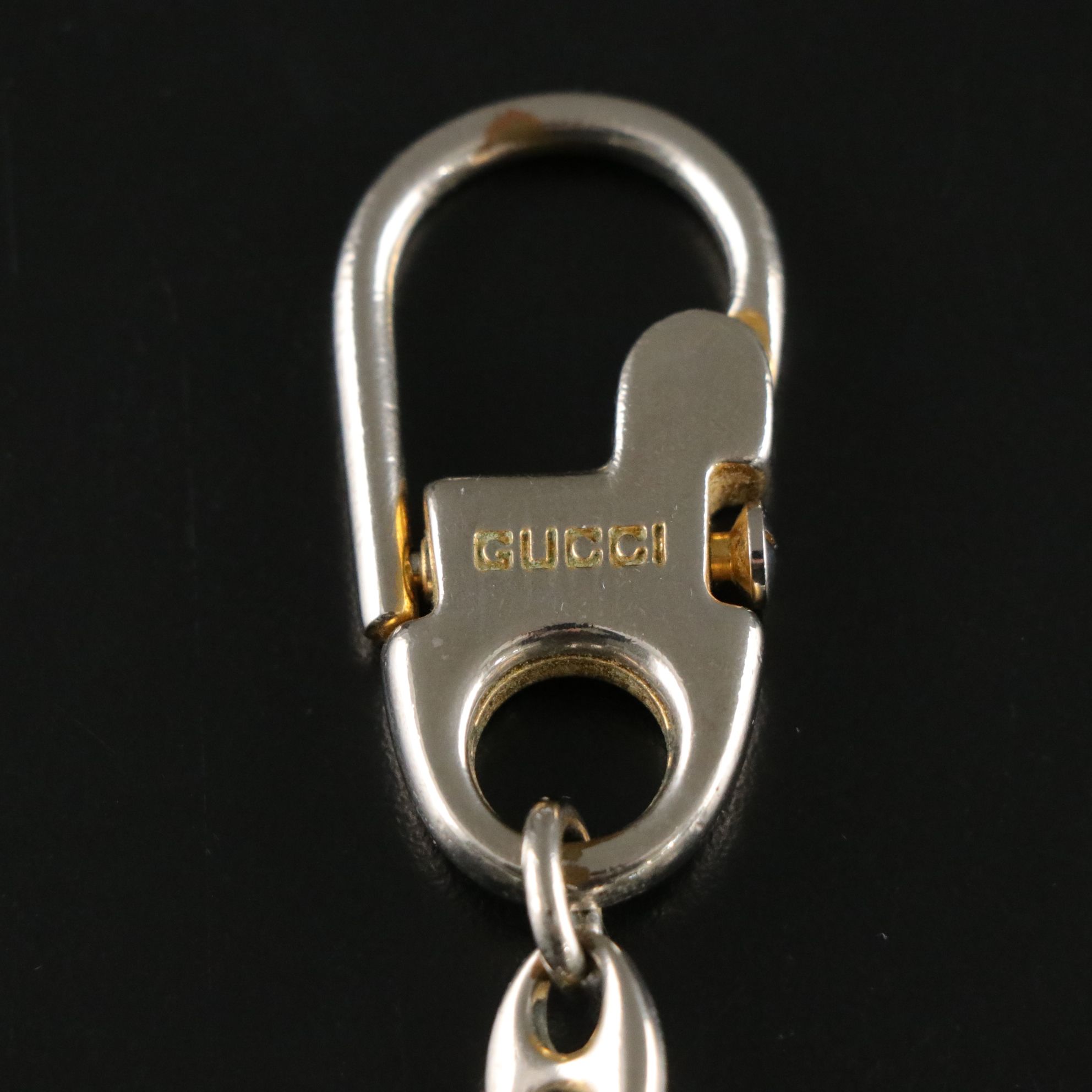 Gucci Interlocking GG Logo Keychain