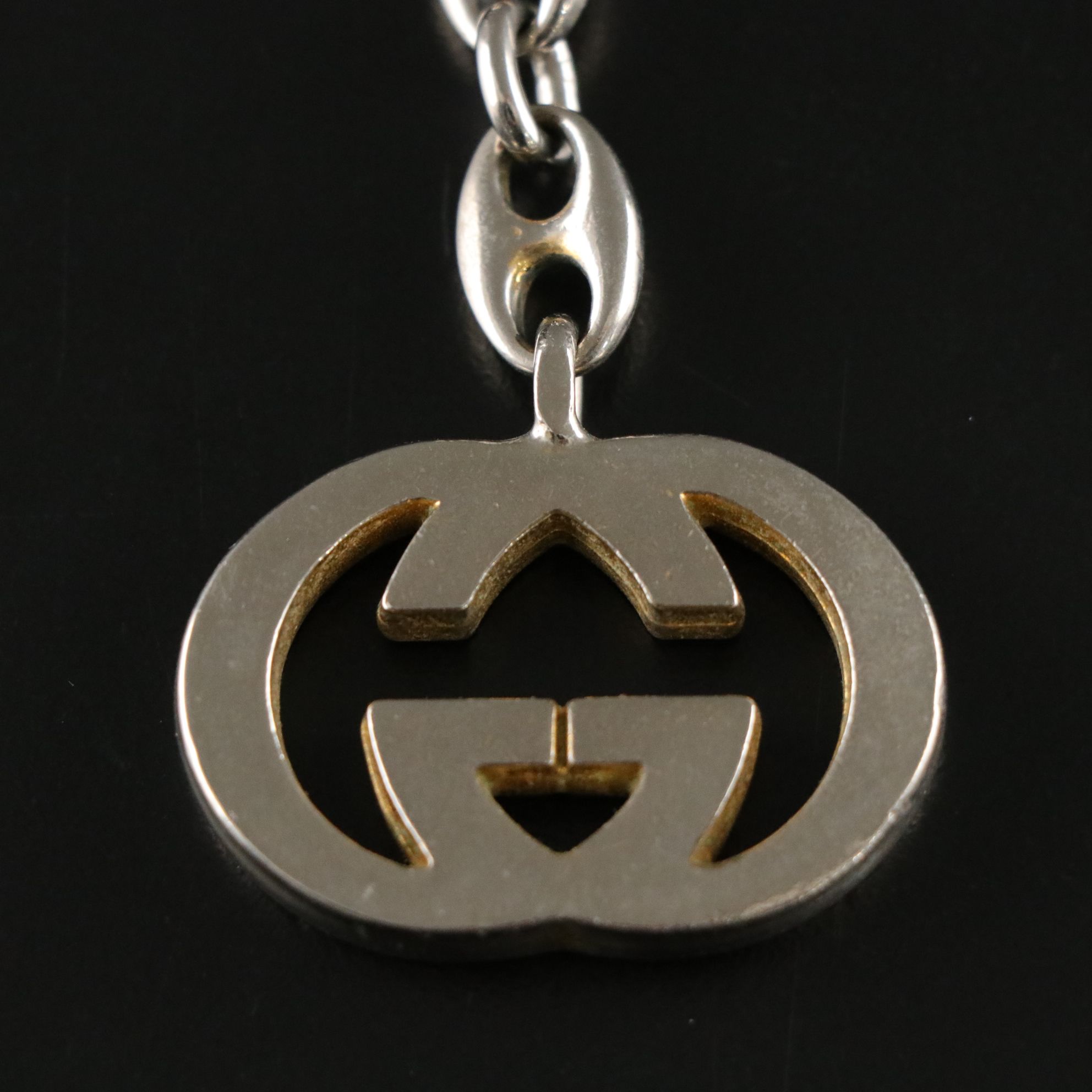 Gucci Interlocking GG Logo Keychain