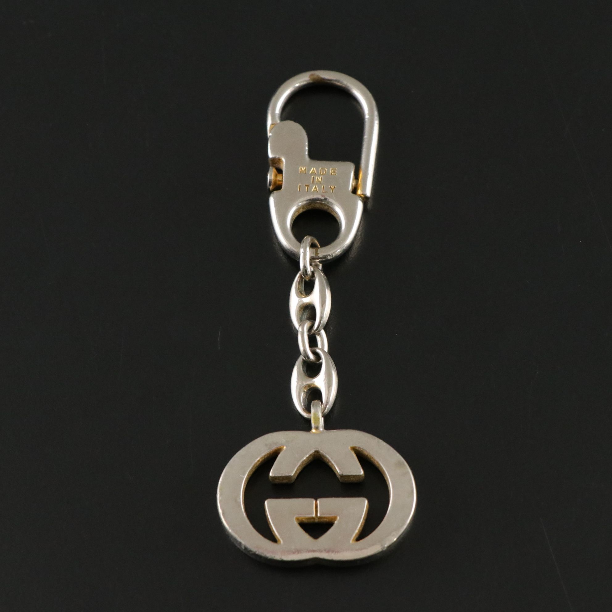 Gucci Interlocking GG Logo Keychain