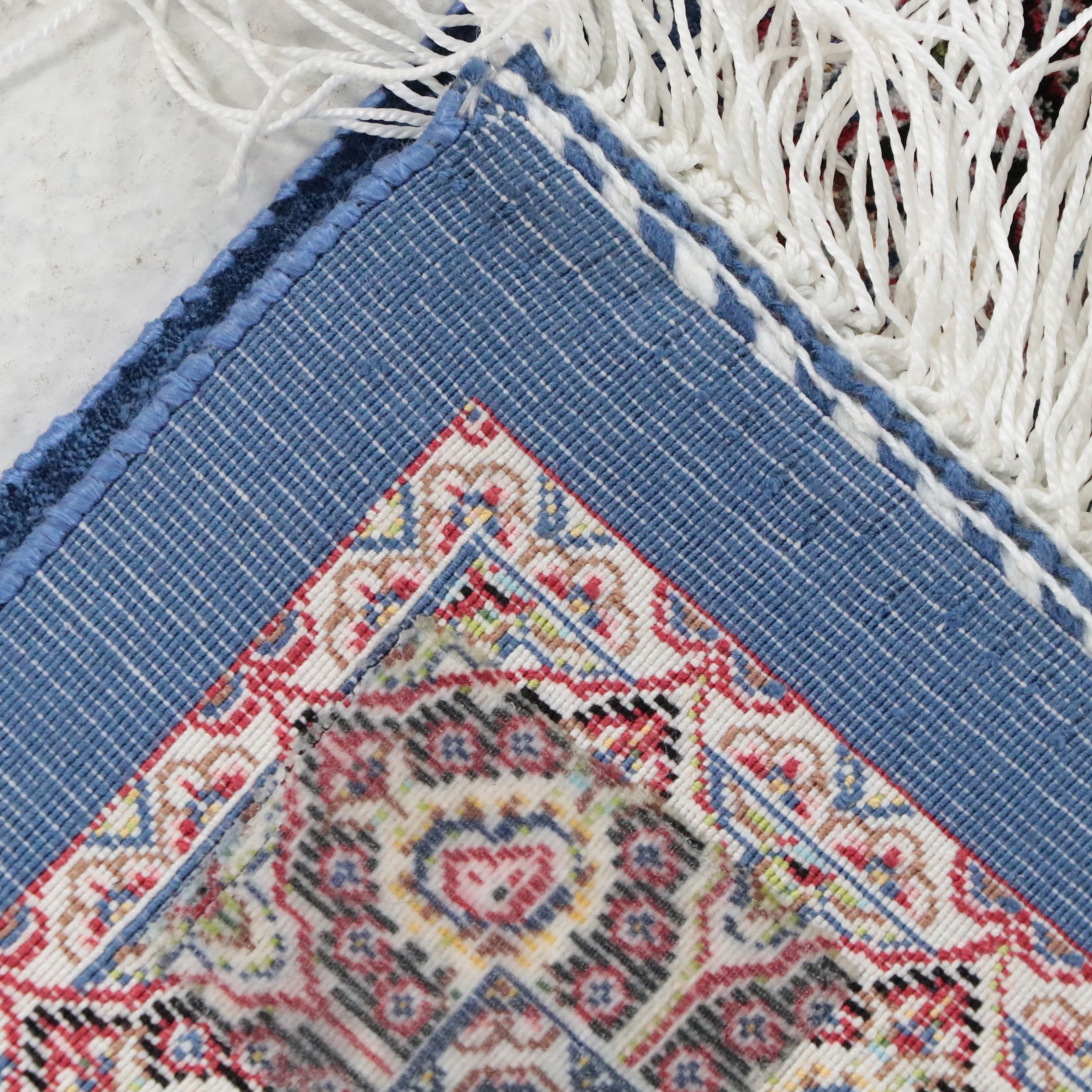 1'11 x 6'5 Machine Made Turkish Qom Style Silk Carpet Runner