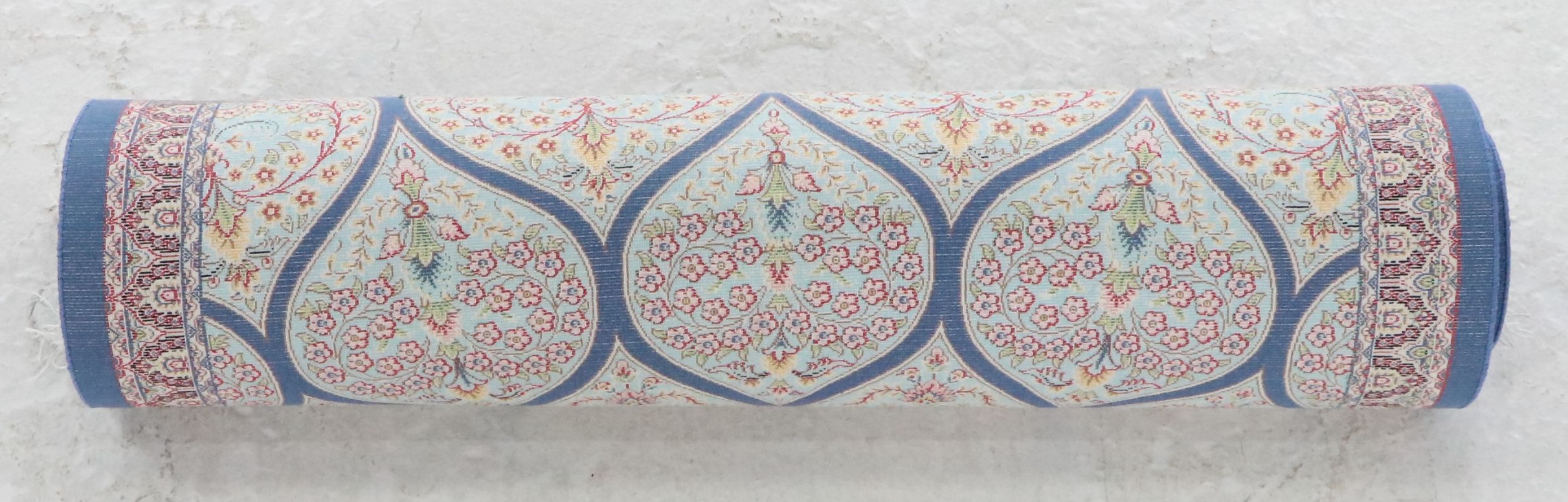 1'11 x 6'5 Machine Made Turkish Qom Style Silk Carpet Runner