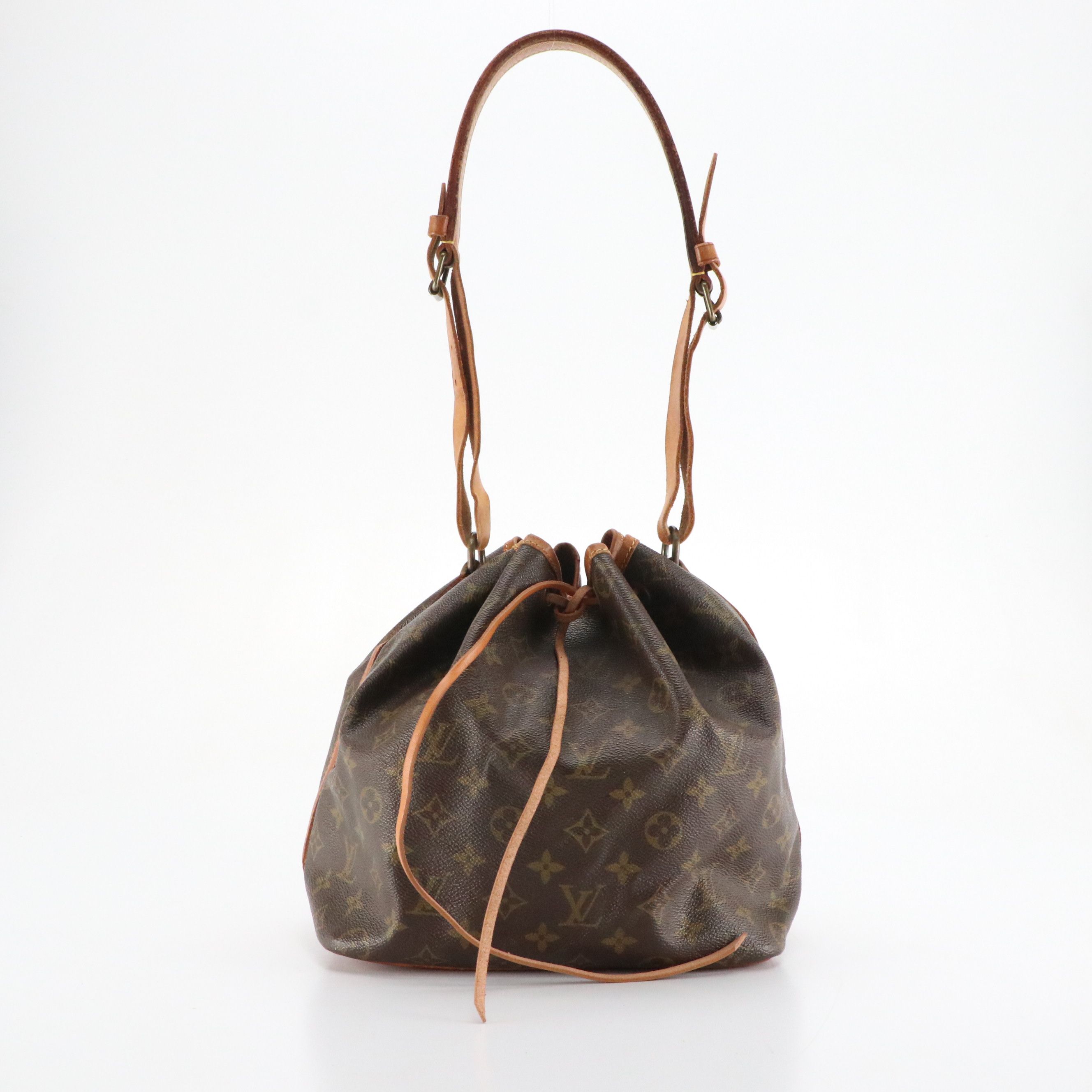 Louis Vuitton Petit Noé Drawstring Bag in Monogram Canvas and Leather