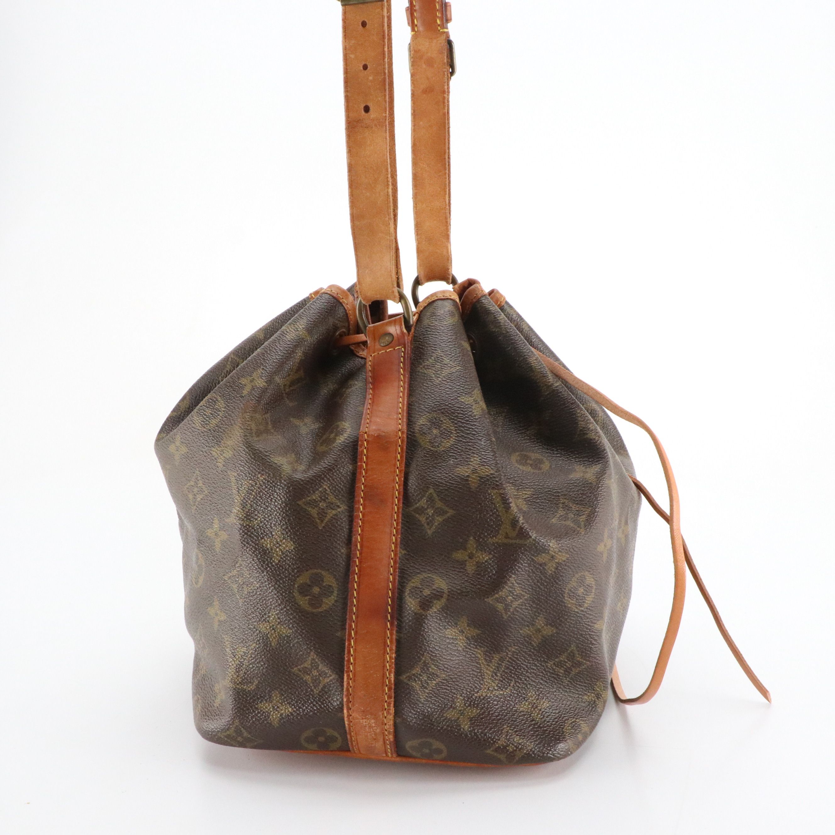Louis Vuitton Petit Noé Drawstring Bag in Monogram Canvas and Leather